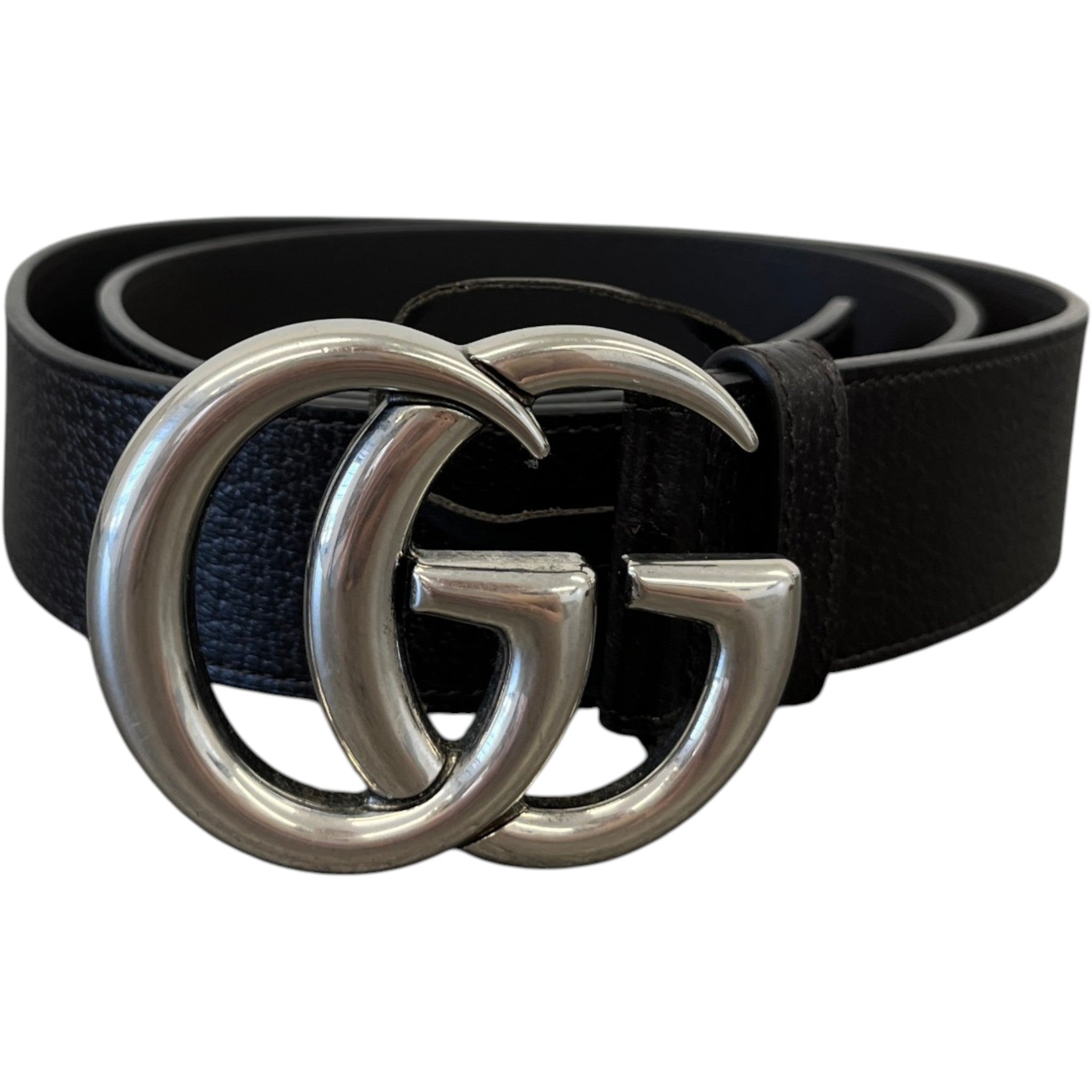 Men's Interlocking G Belt Black Size Waist 38"
