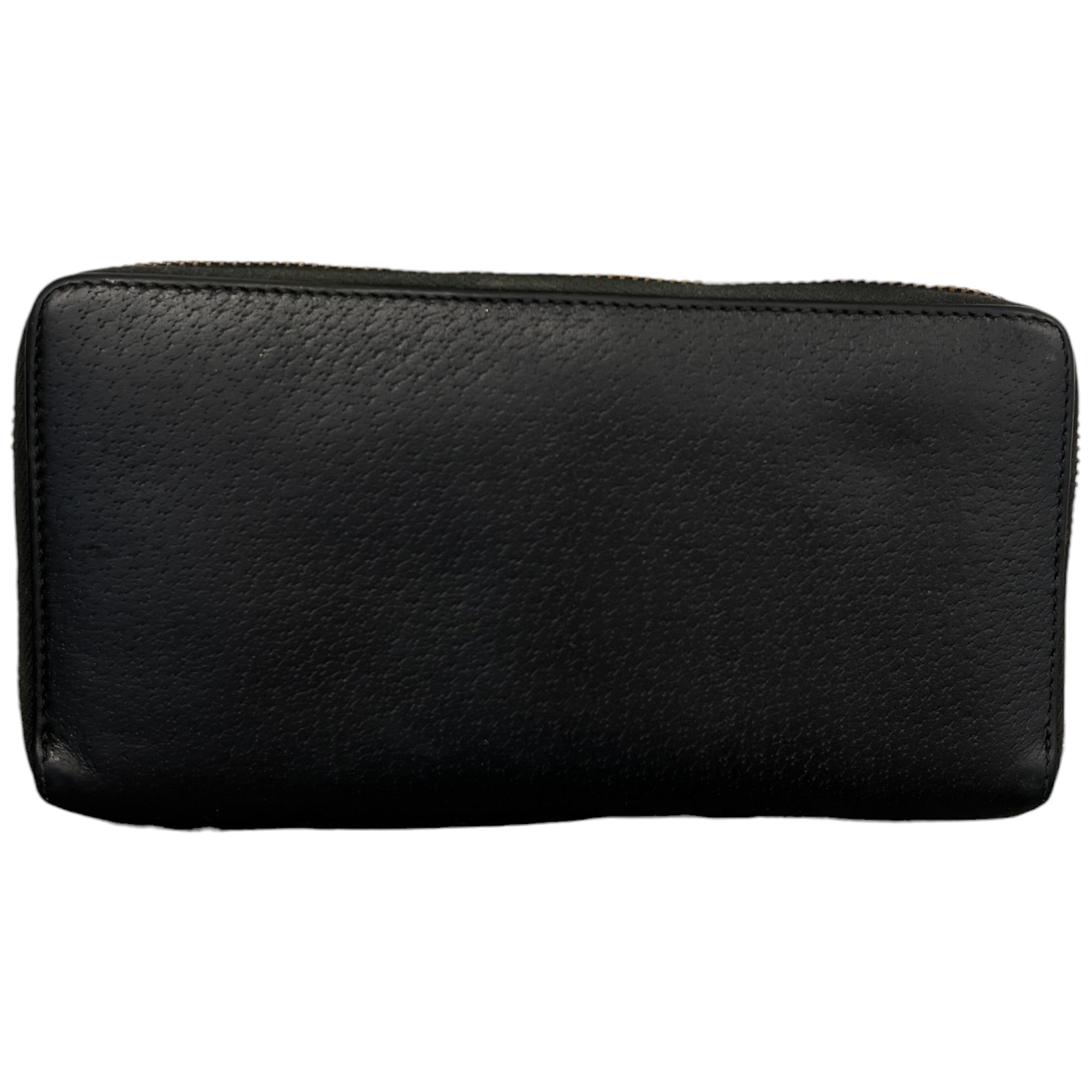 Women's Animalier Zip Around Long Purse Black