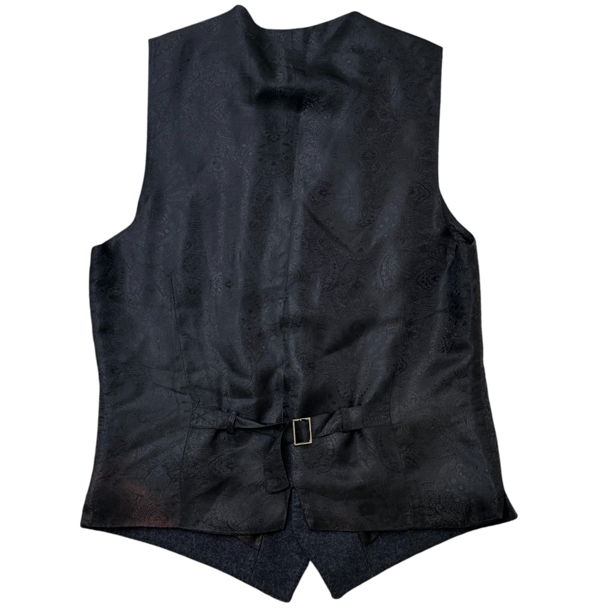 Men's Wool Waistcoat Vest Grey Size IT 48 / UK M