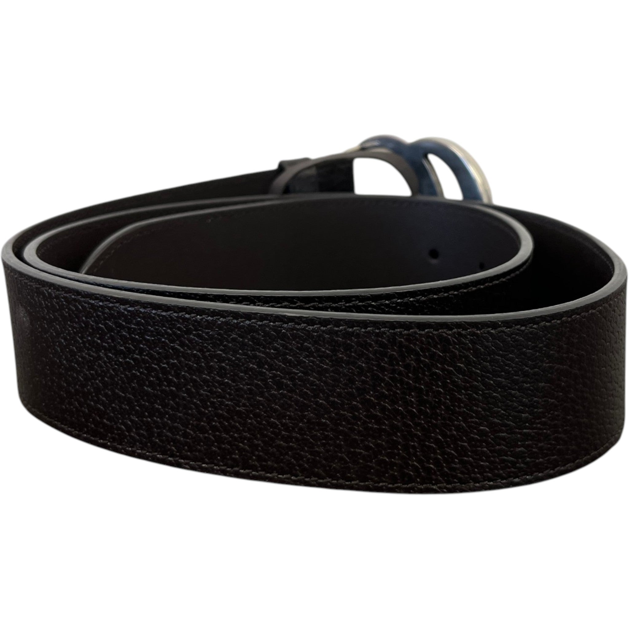 Men's Interlocking G Belt Black Size Waist 38"