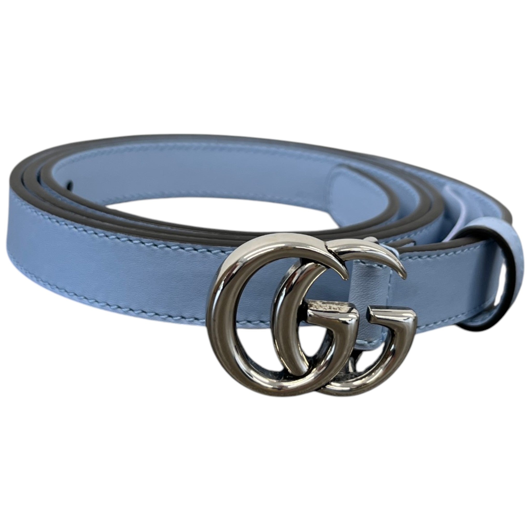 Women's Gg Marmont Belt Blue Size XL