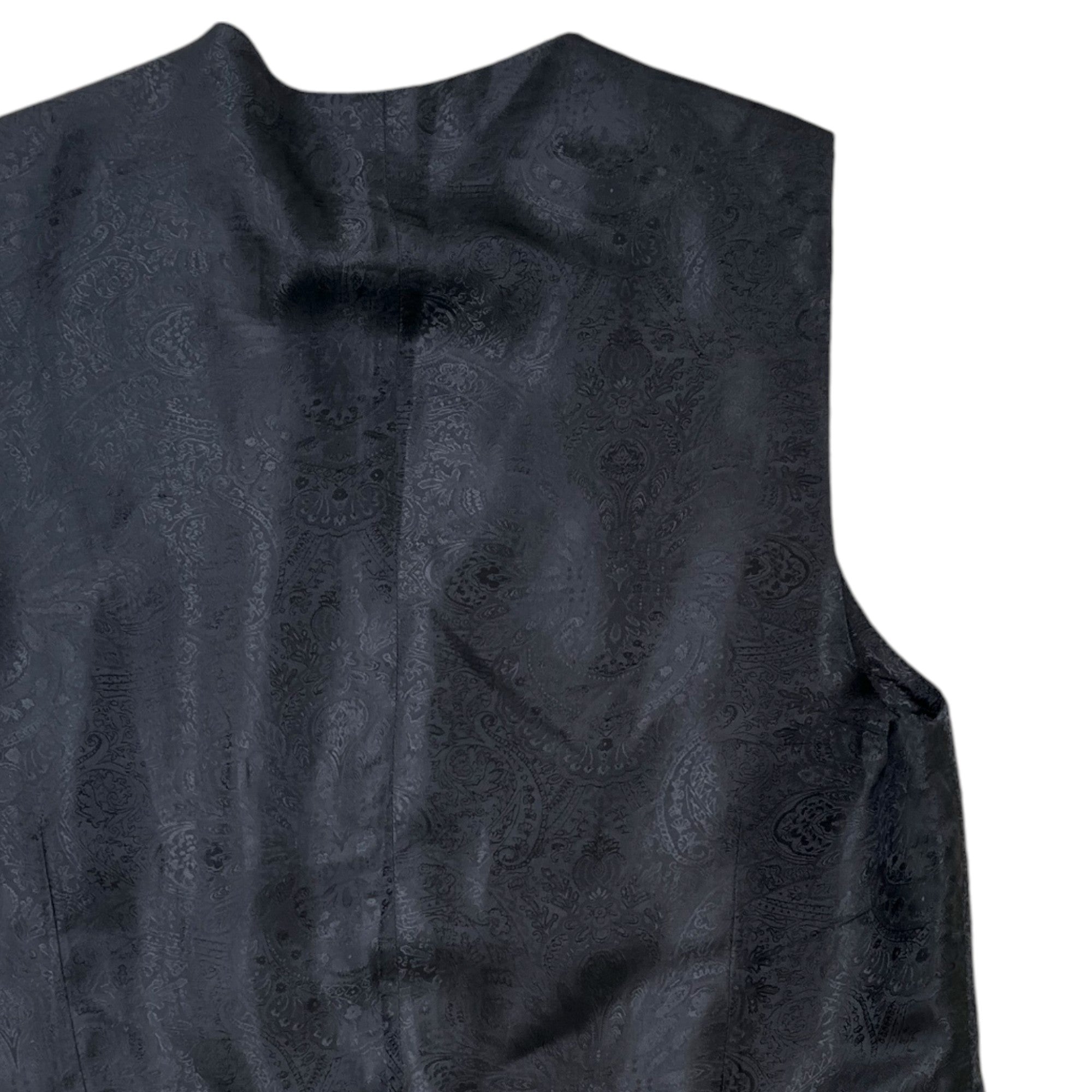 Men's Wool Waistcoat Vest Grey Size IT 48 / UK M