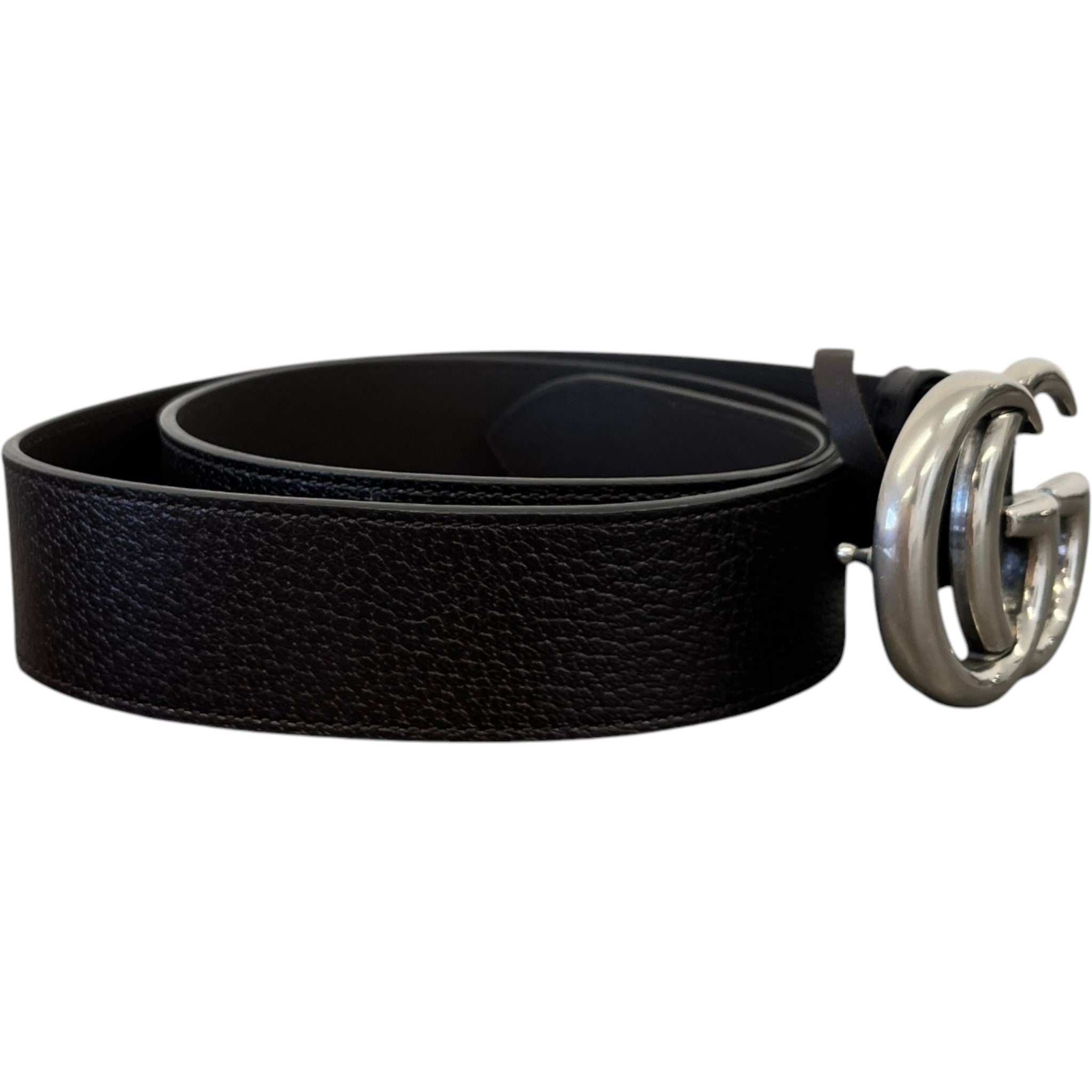 Men's Interlocking G Belt Black Size Waist 38"