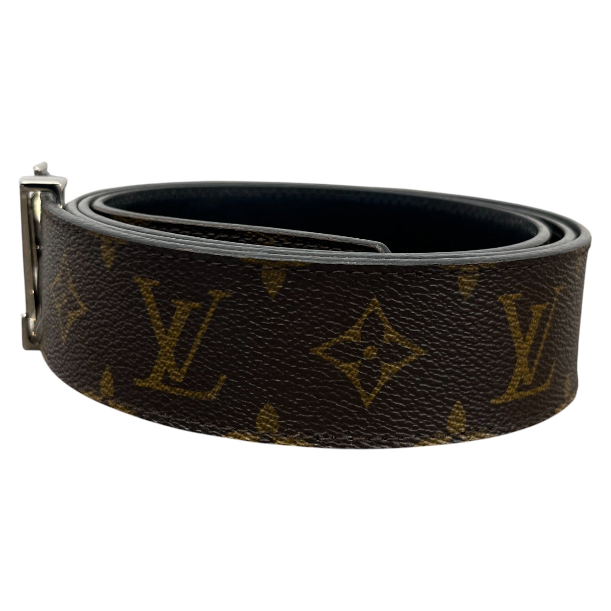 Men's Lv Reversible Belt Brown Size Waist 42"