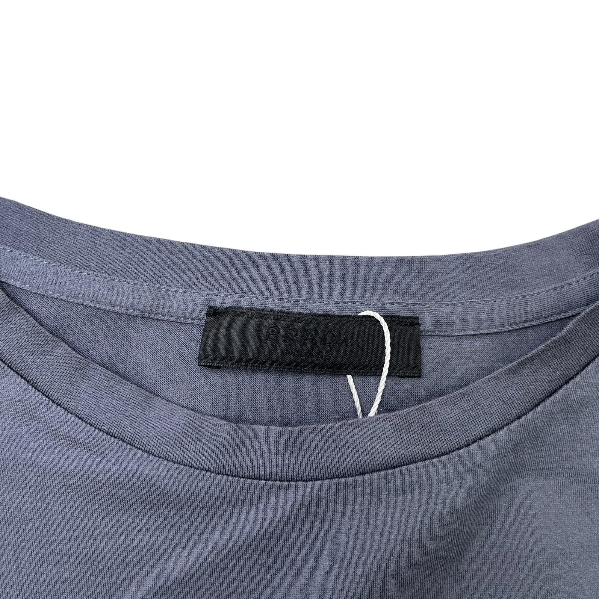 Men's Embroidered Logo T-Shirt Charcoal Size XL