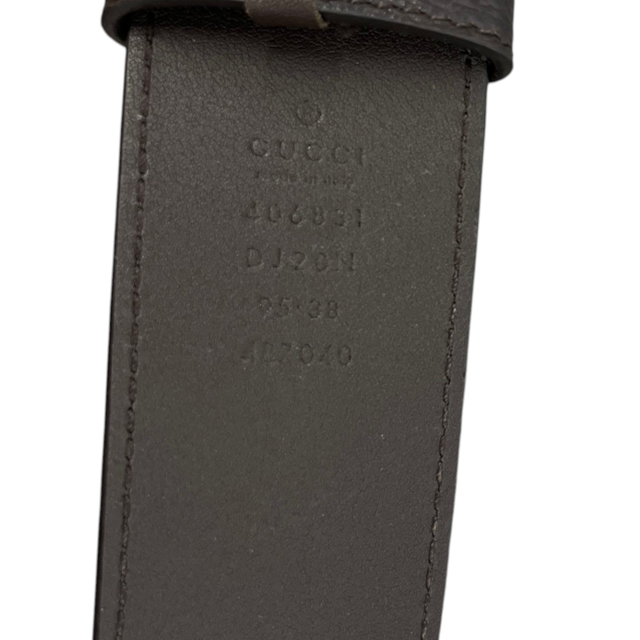 Men's Interlocking G Belt Black Size Waist 38"