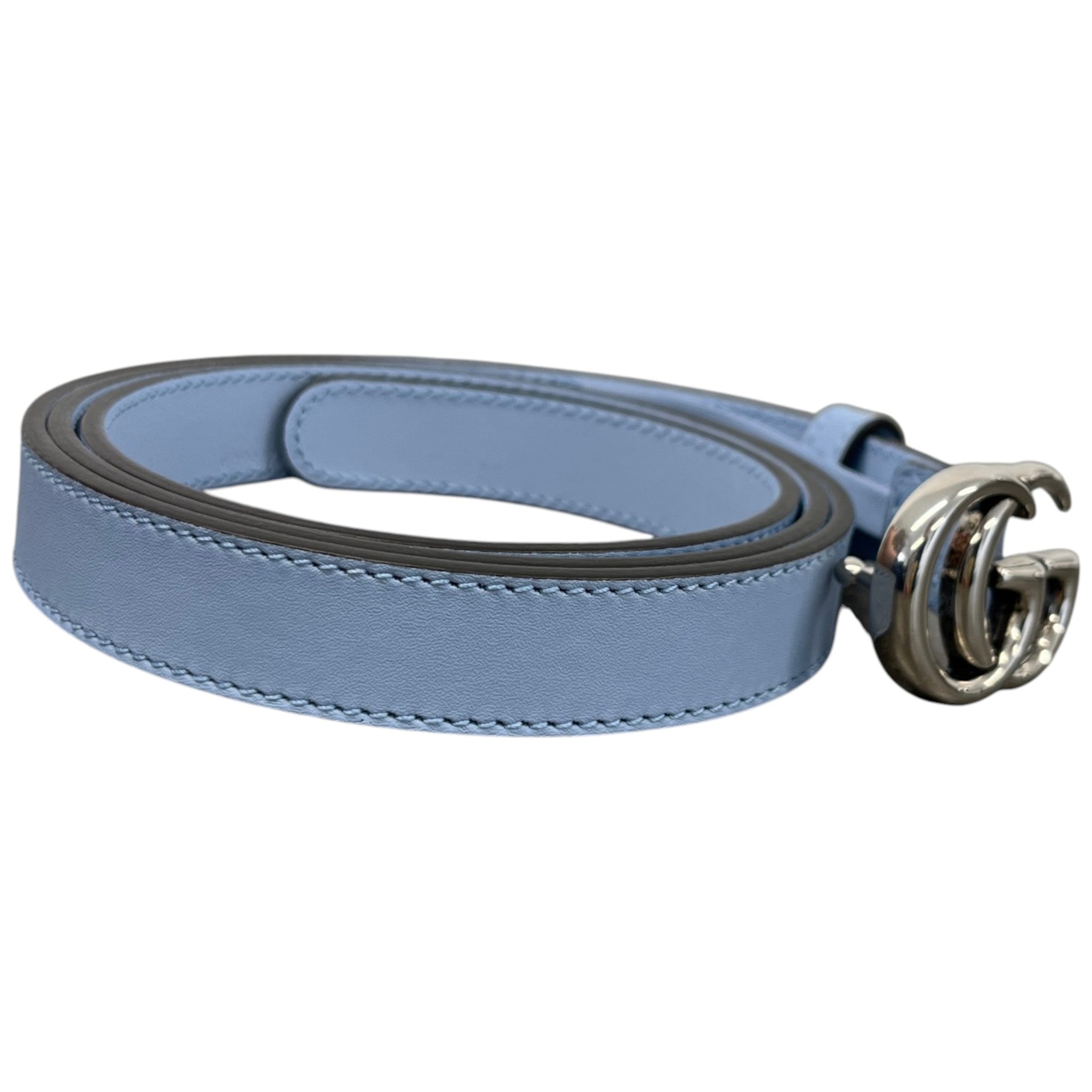 Women's Gg Marmont Belt Blue Size XL