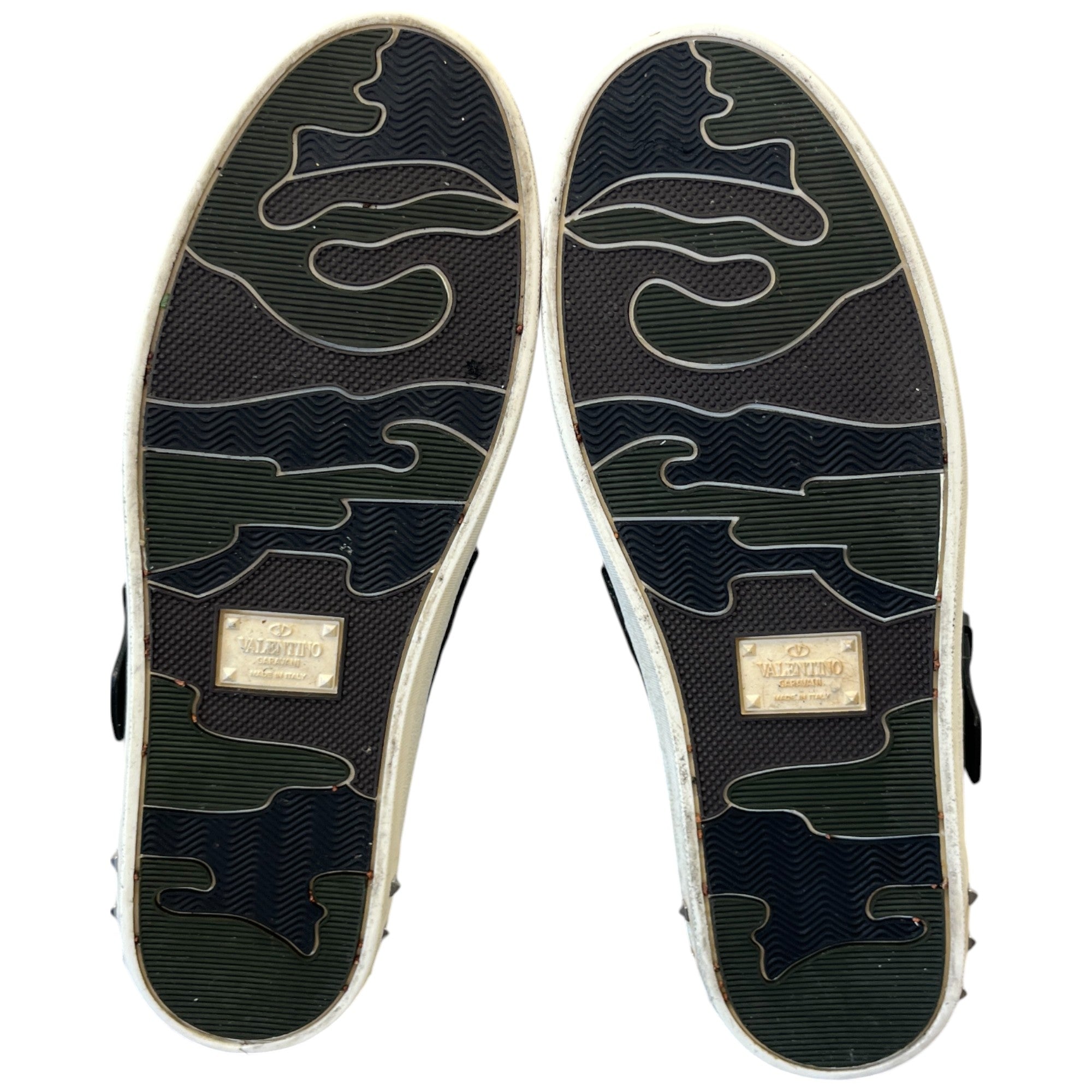 Men's Studded Strap Low Trainers White Size EU 43 / UK 9