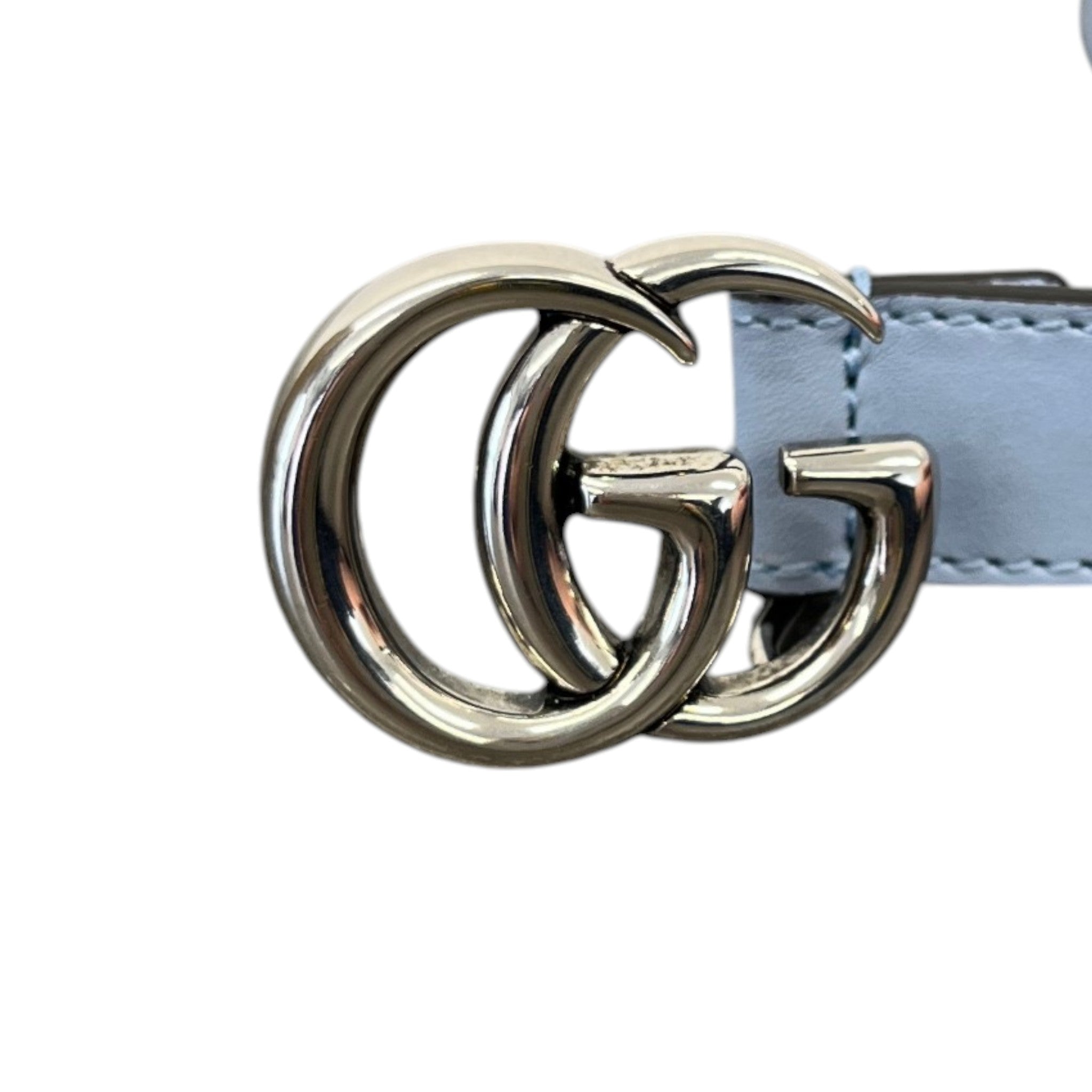 Women's Gg Marmont Belt Blue Size XL
