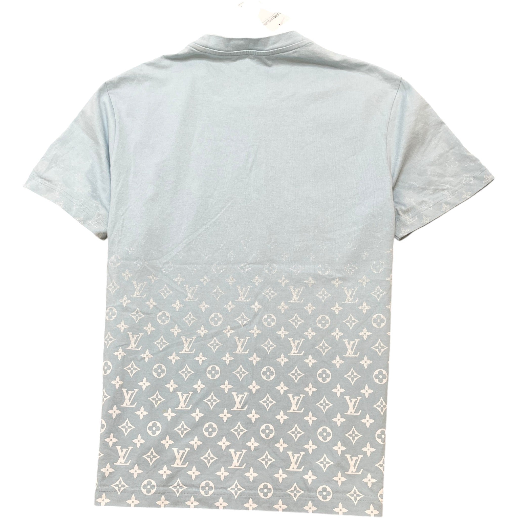 Men's Monogram Gradient T-Shirt Blue Size L