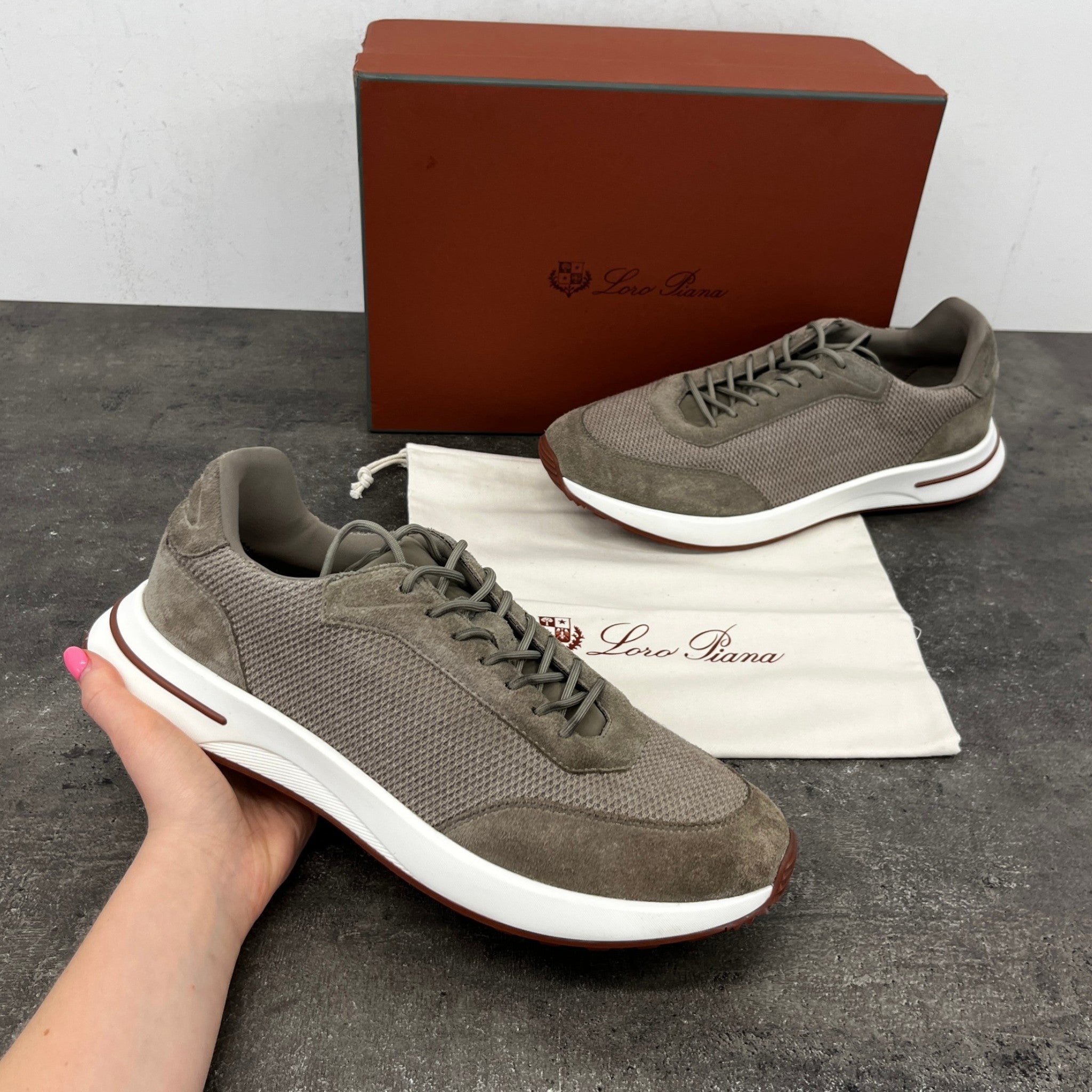 Men's Week End Walk Low Trainers Grey Size EU 44 / UK 10