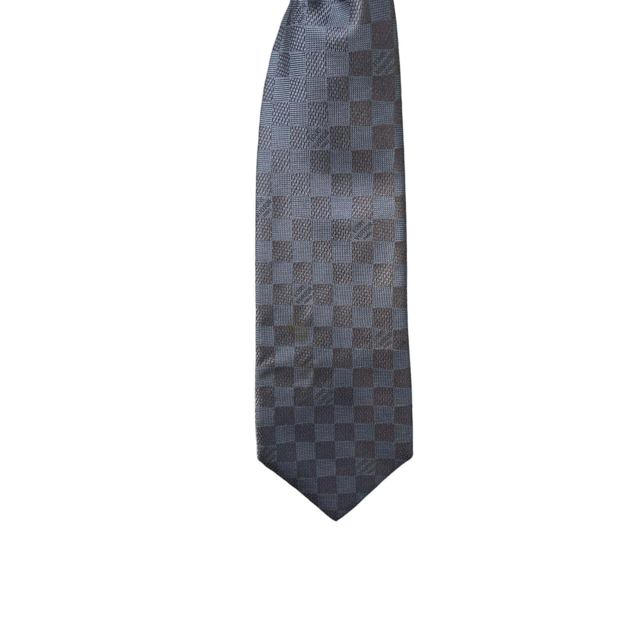 Men's Damier Tie Grey