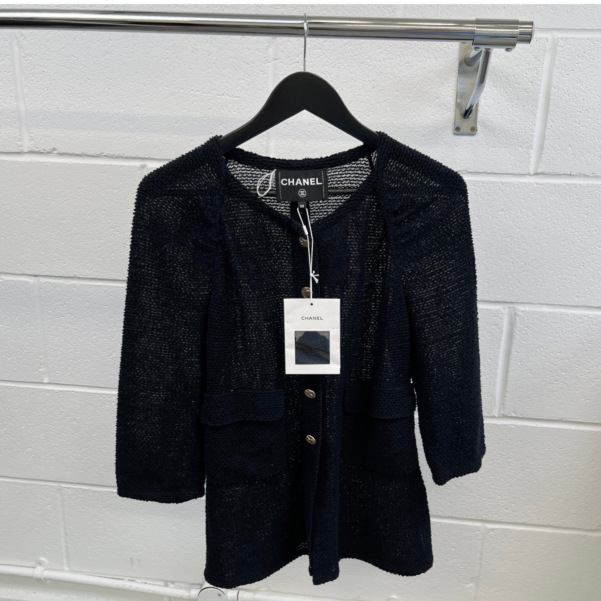 Women's Cruise Collection Tweed Jacket Black Size IT 38 / UK 6