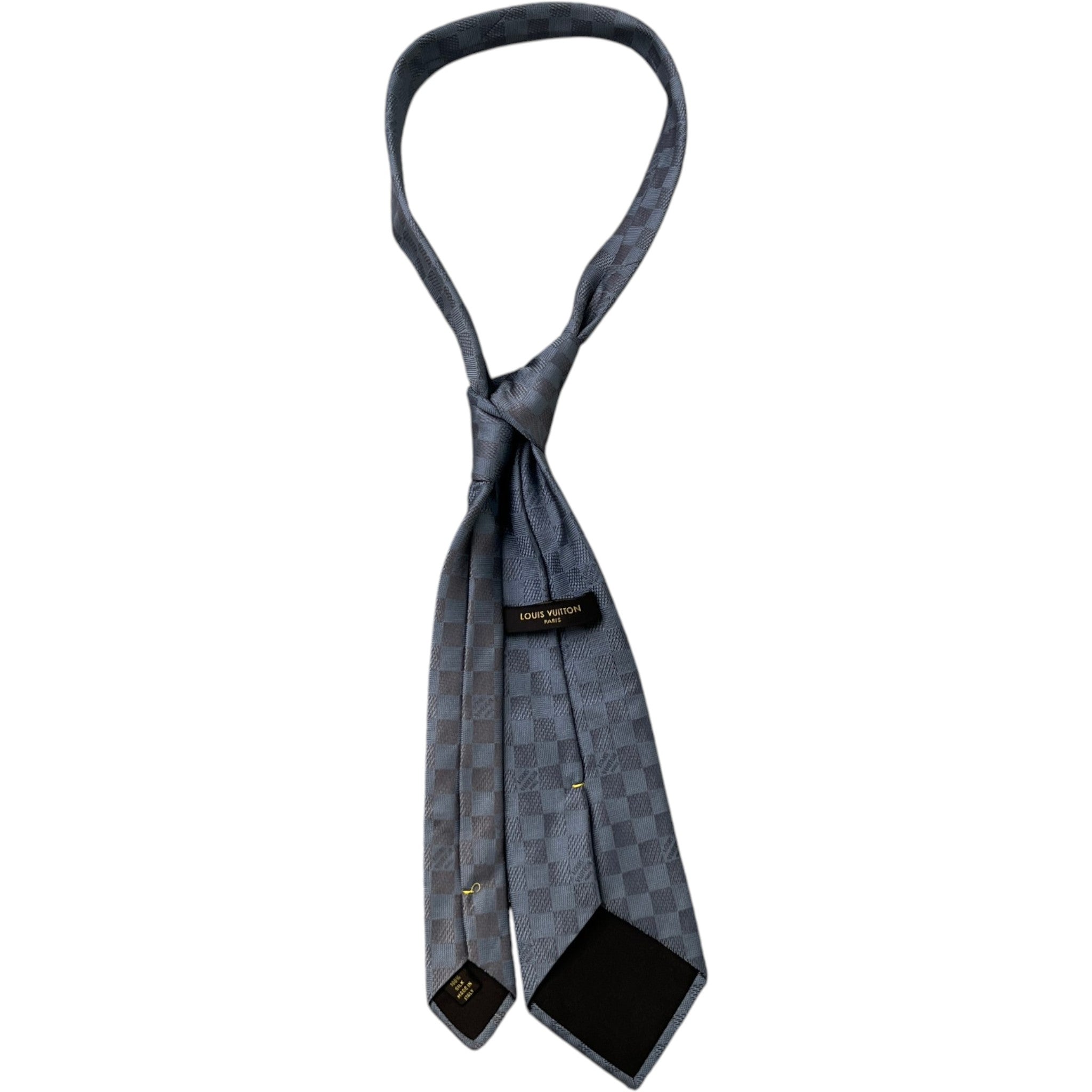 Men's Damier Tie Grey