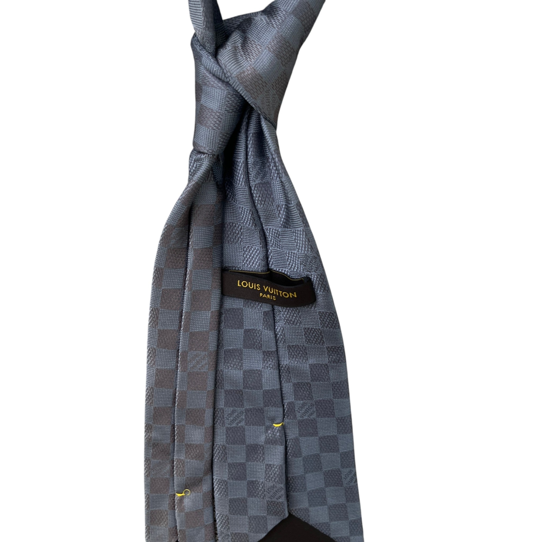 Men's Damier Tie Grey