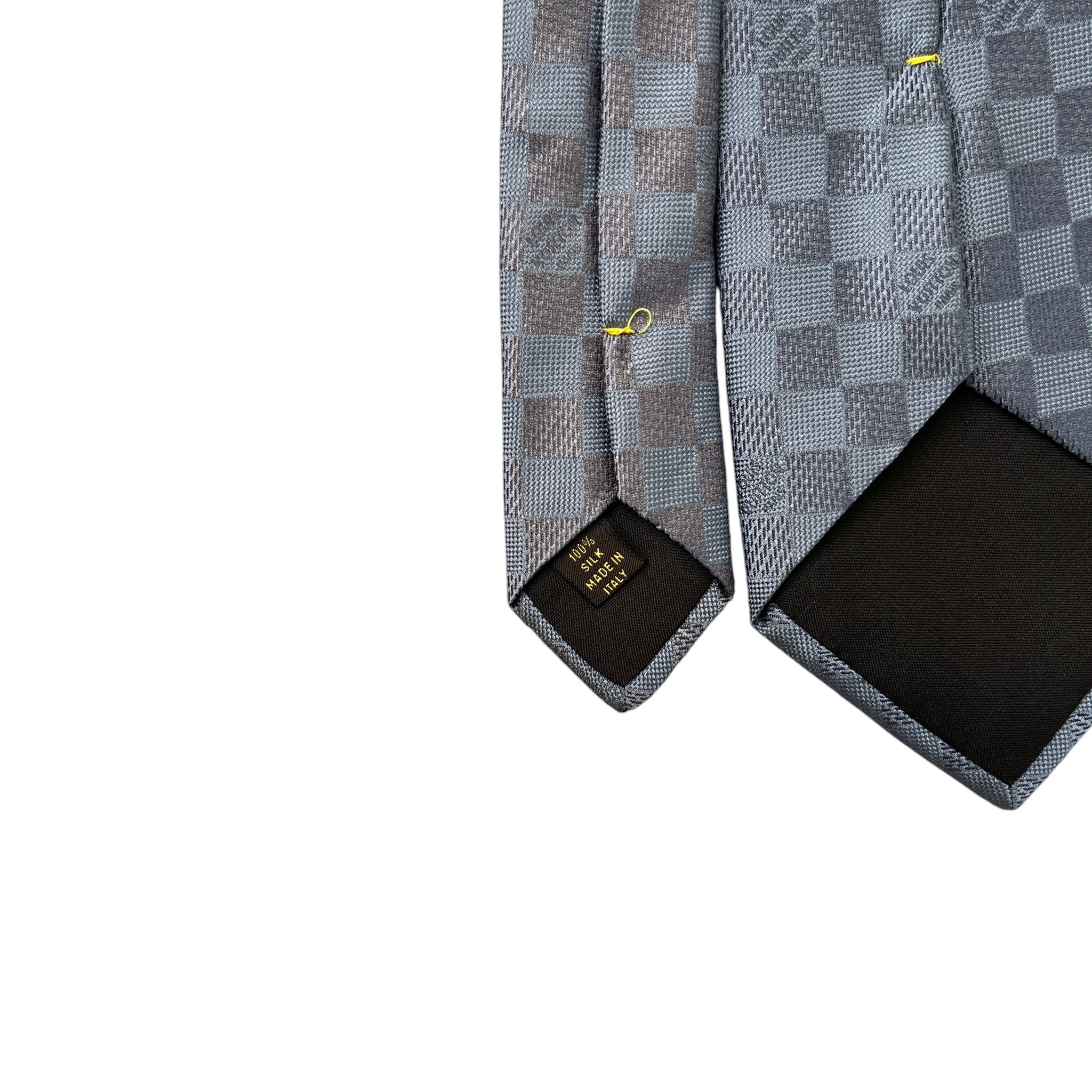 Men's Damier Tie Grey