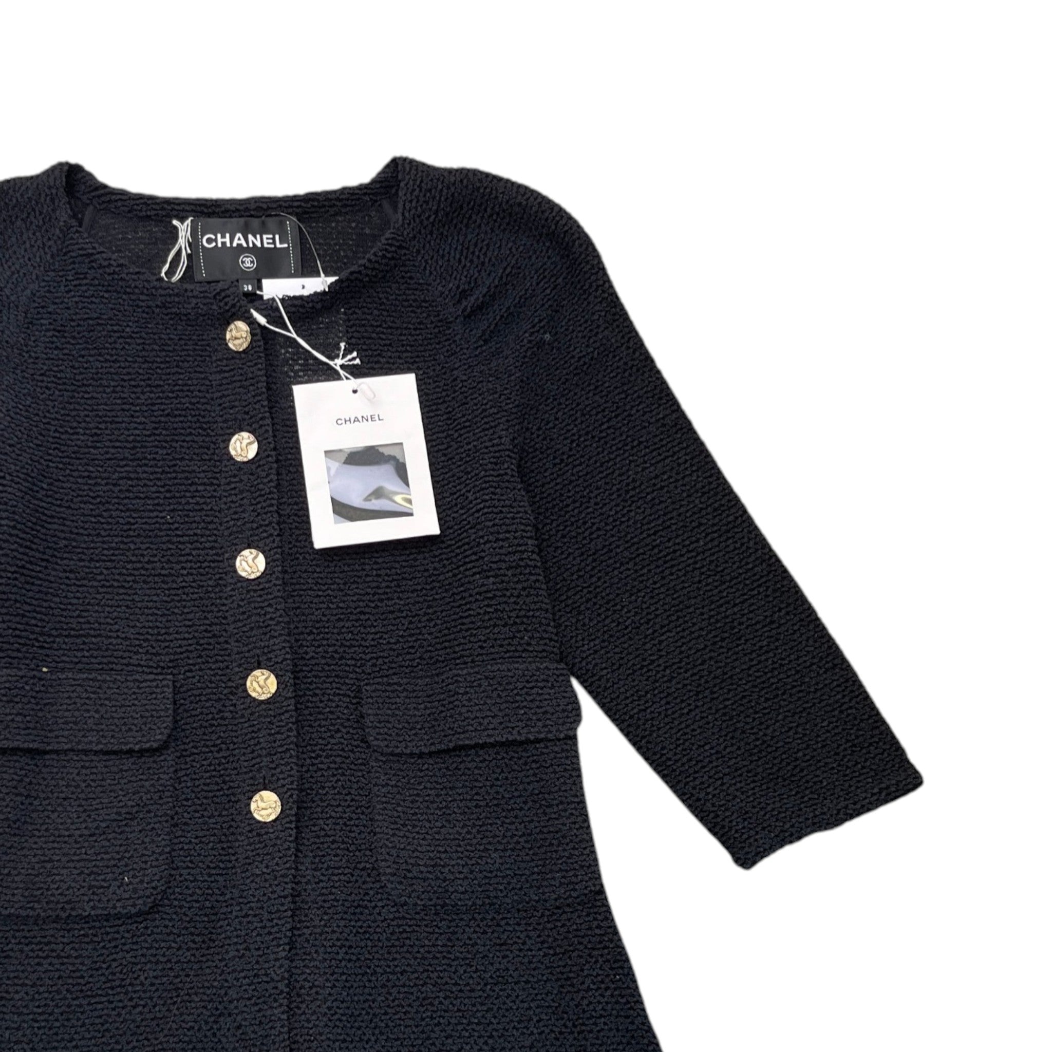 Women's Cruise Collection Tweed Jacket Black Size IT 38 / UK 6