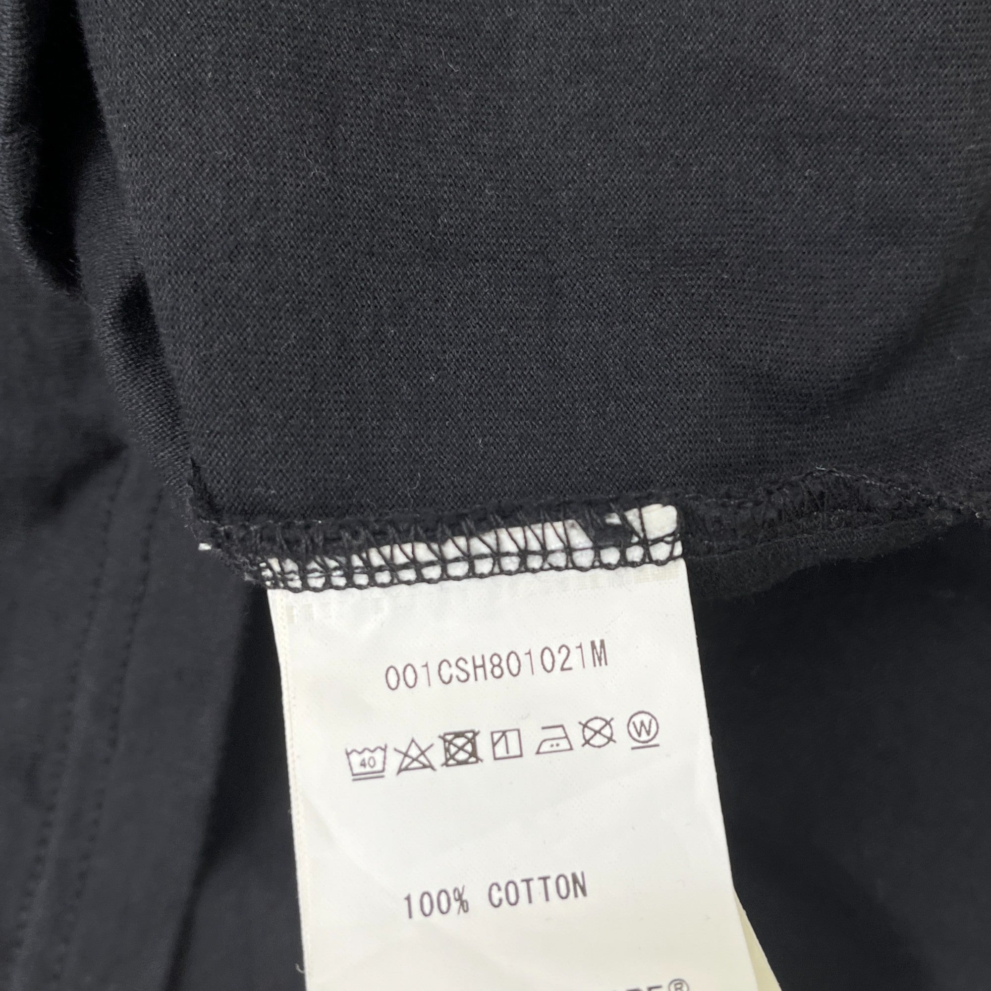 Men's Paint Splatter T-Shirt Black Size M