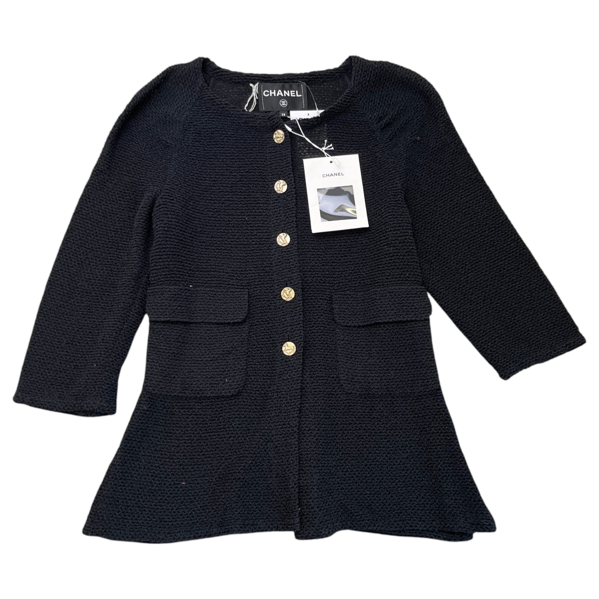 Women's Cruise Collection Tweed Jacket Black Size IT 38 / UK 6