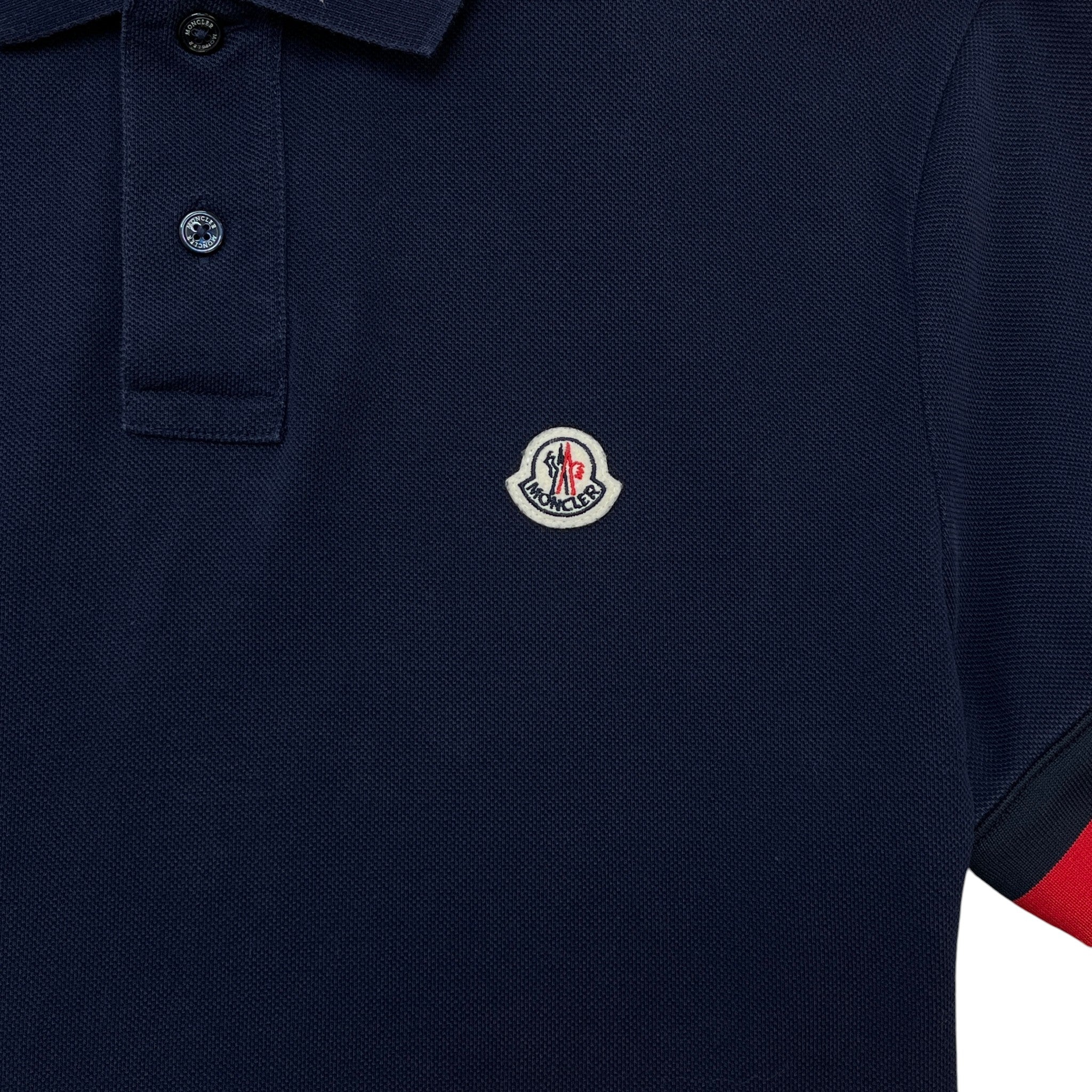 Men's Maglia Polo Shirt Navy Size L