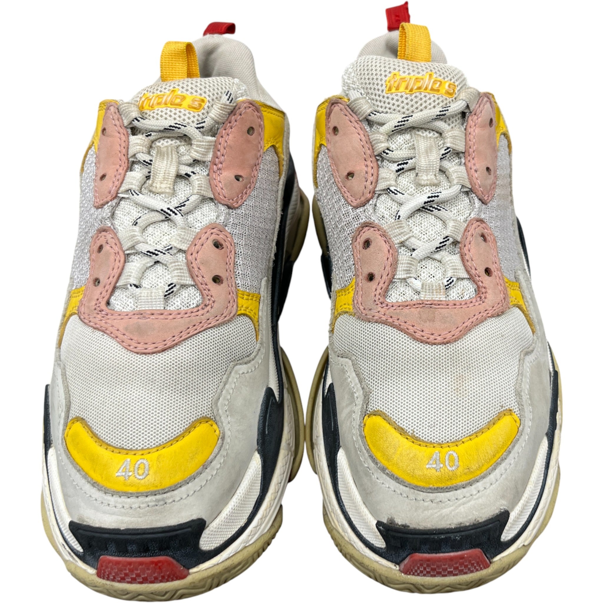 Men's Triple S Low Trainers Beige Size EU 41 / UK 7