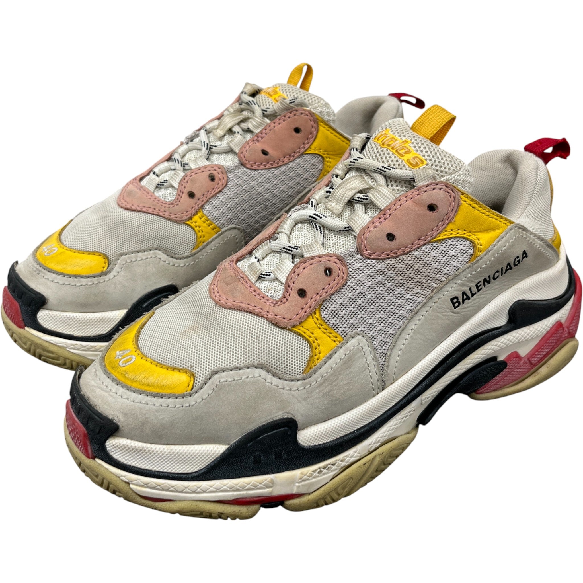 Men's Triple S Low Trainers Beige Size EU 41 / UK 7