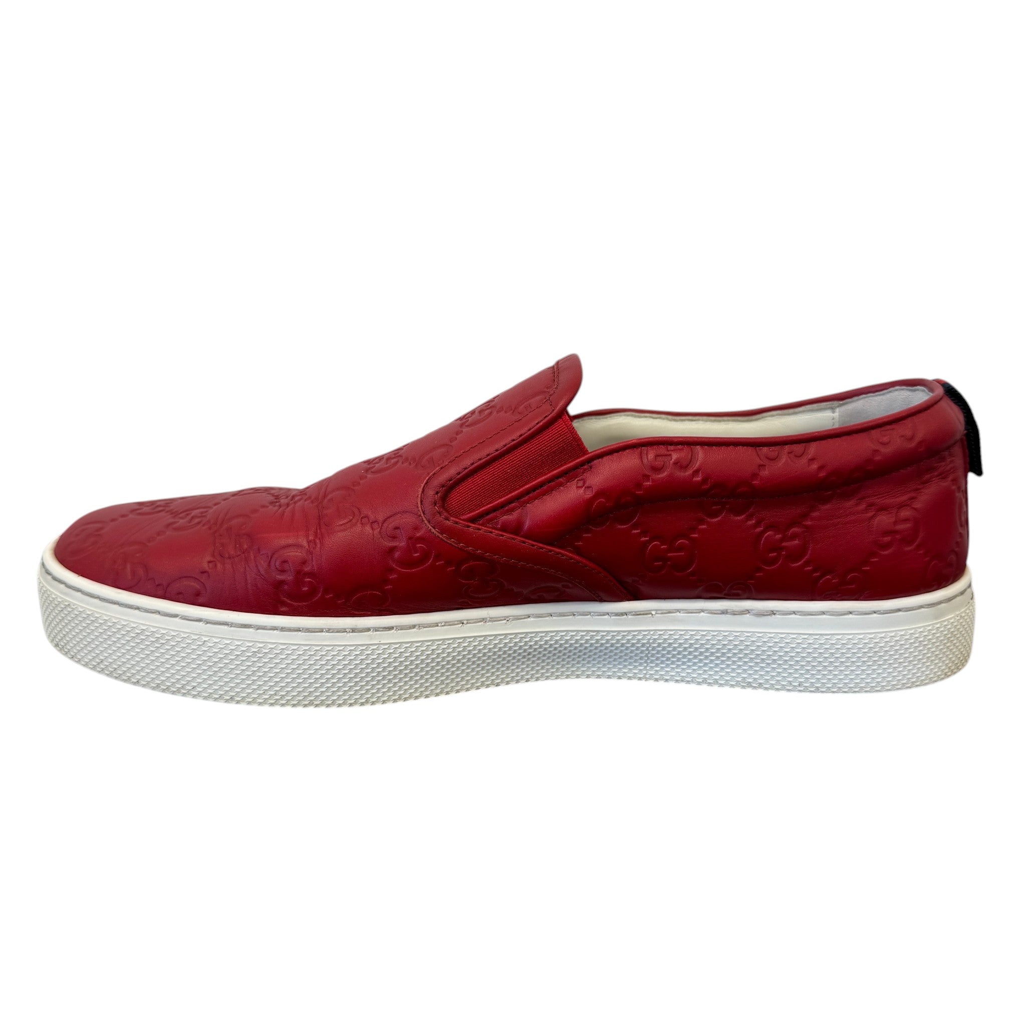 Men's Gg Supreme Loafers Red Size EU 43 / UK 9