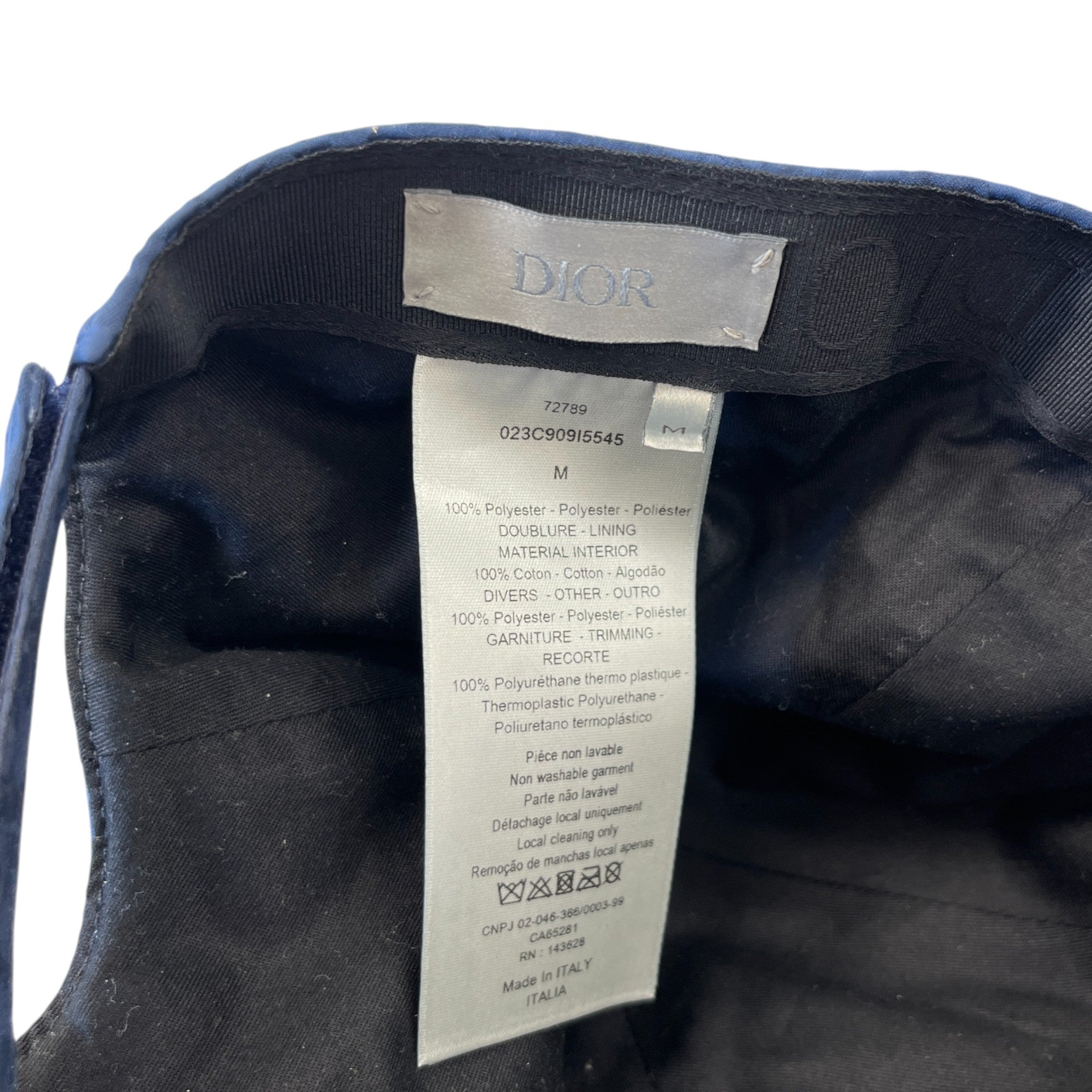 Men's Oblique Hat Blue Size M