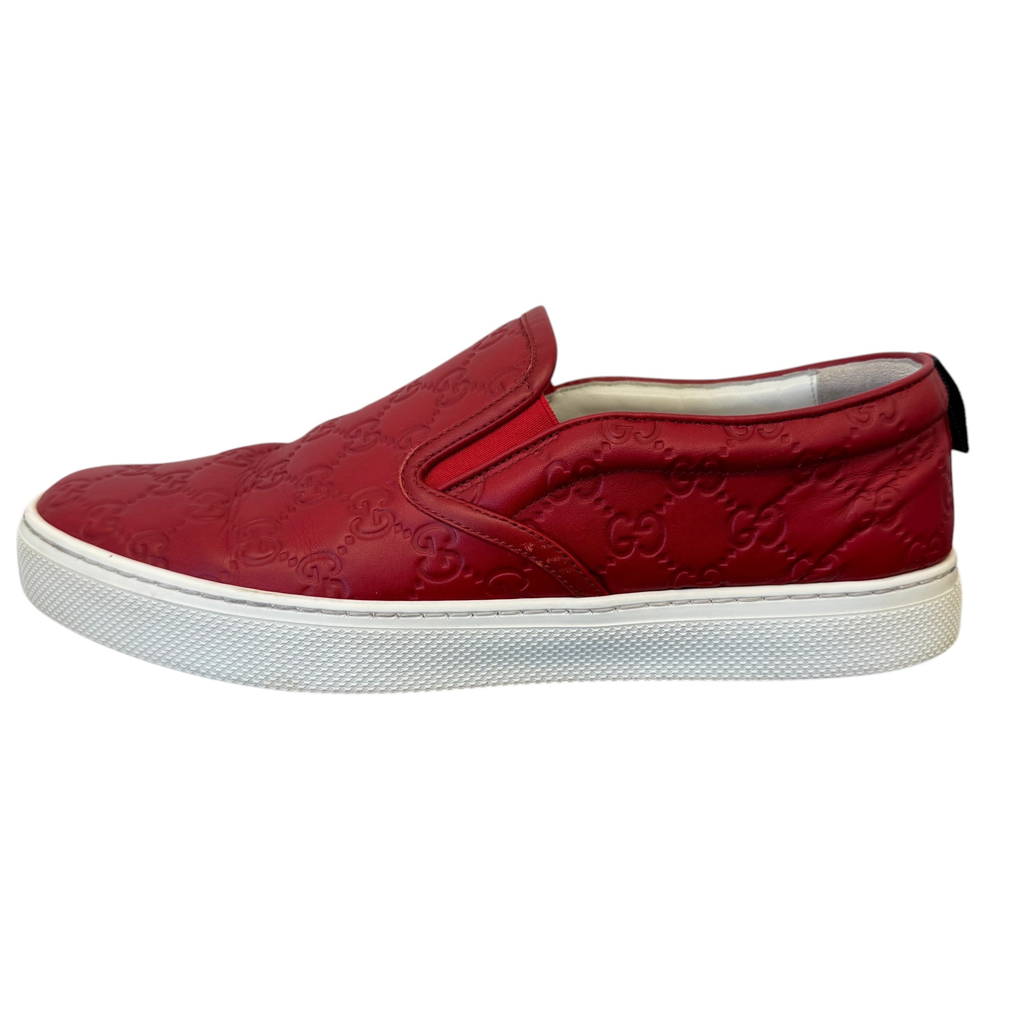 Men's Gg Supreme Loafers Red Size EU 43 / UK 9