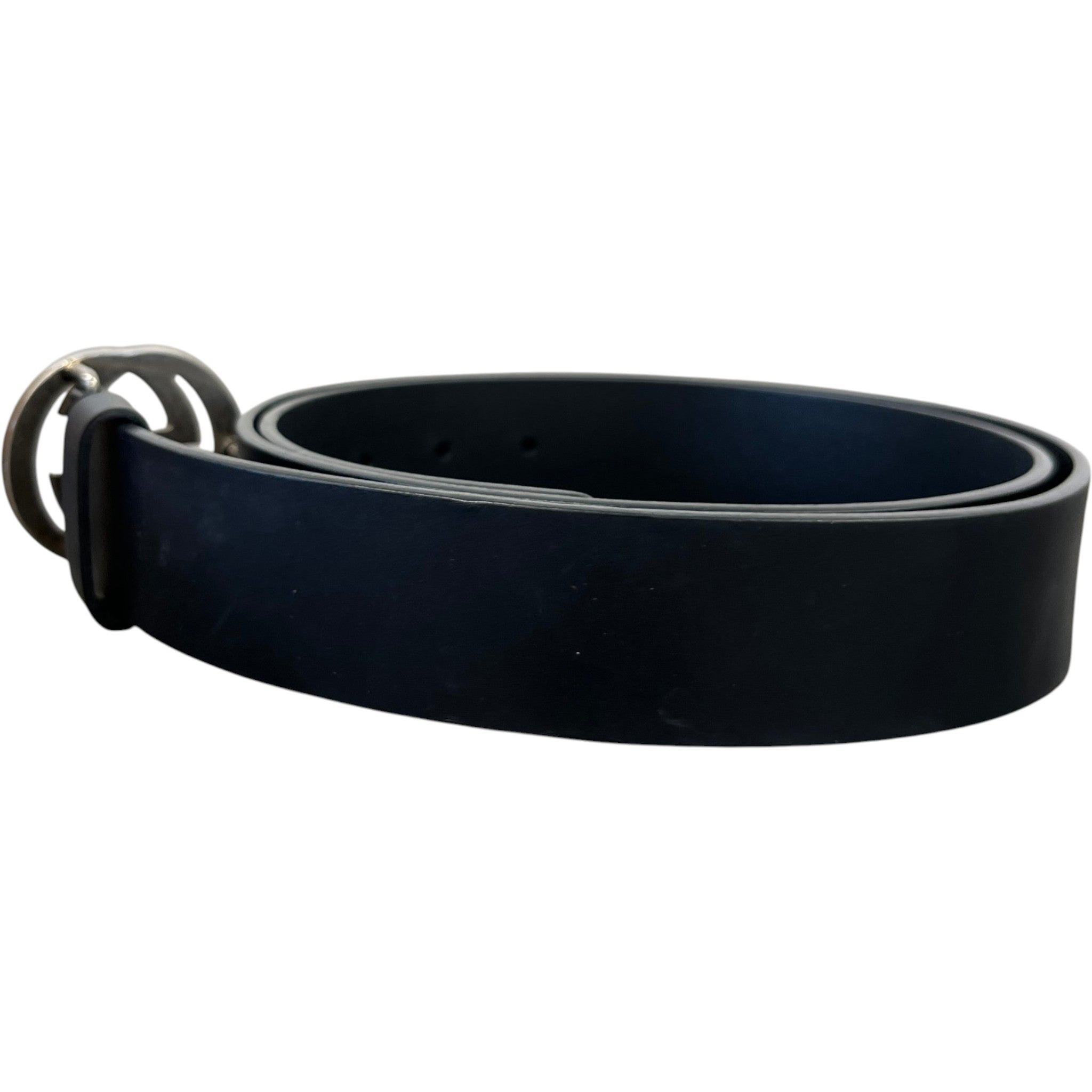 Men's Interlocking G Belt Black Size Waist 40"