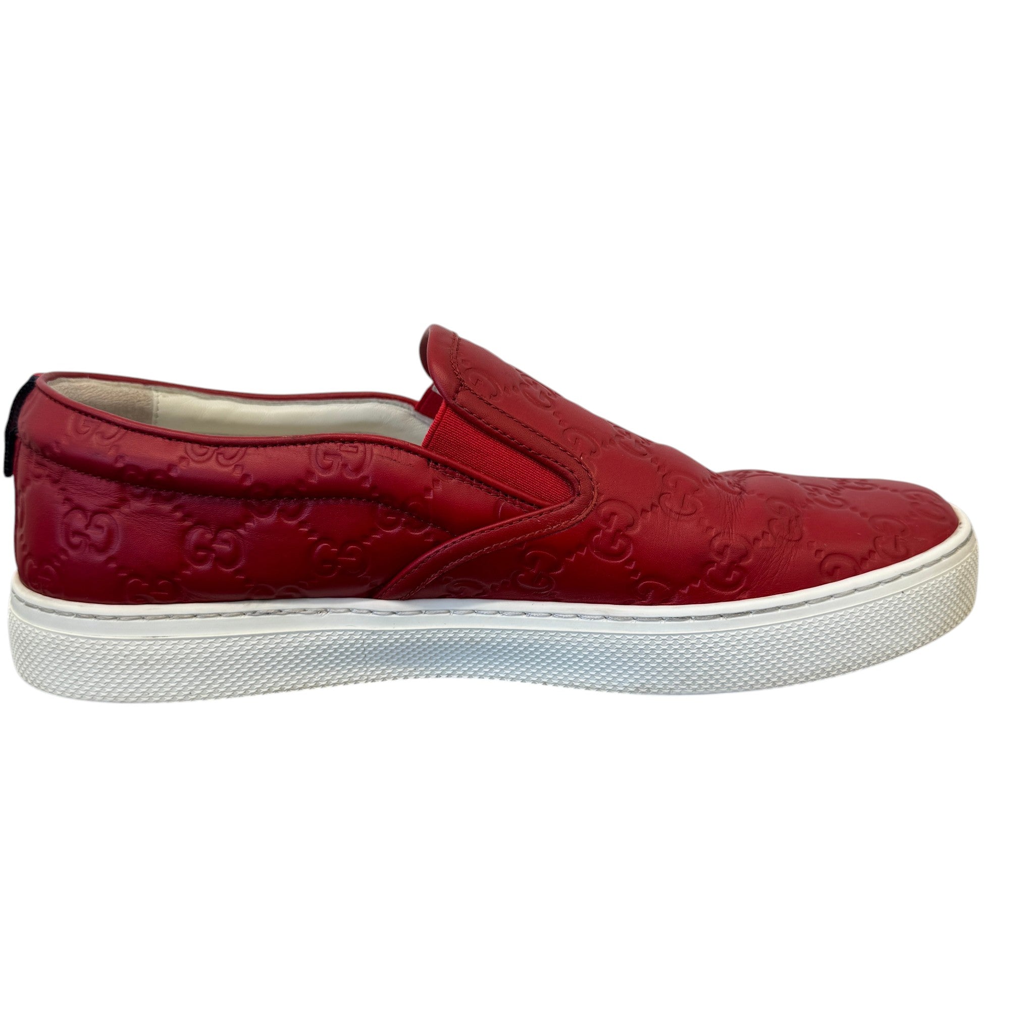 Men's Gg Supreme Loafers Red Size EU 43 / UK 9