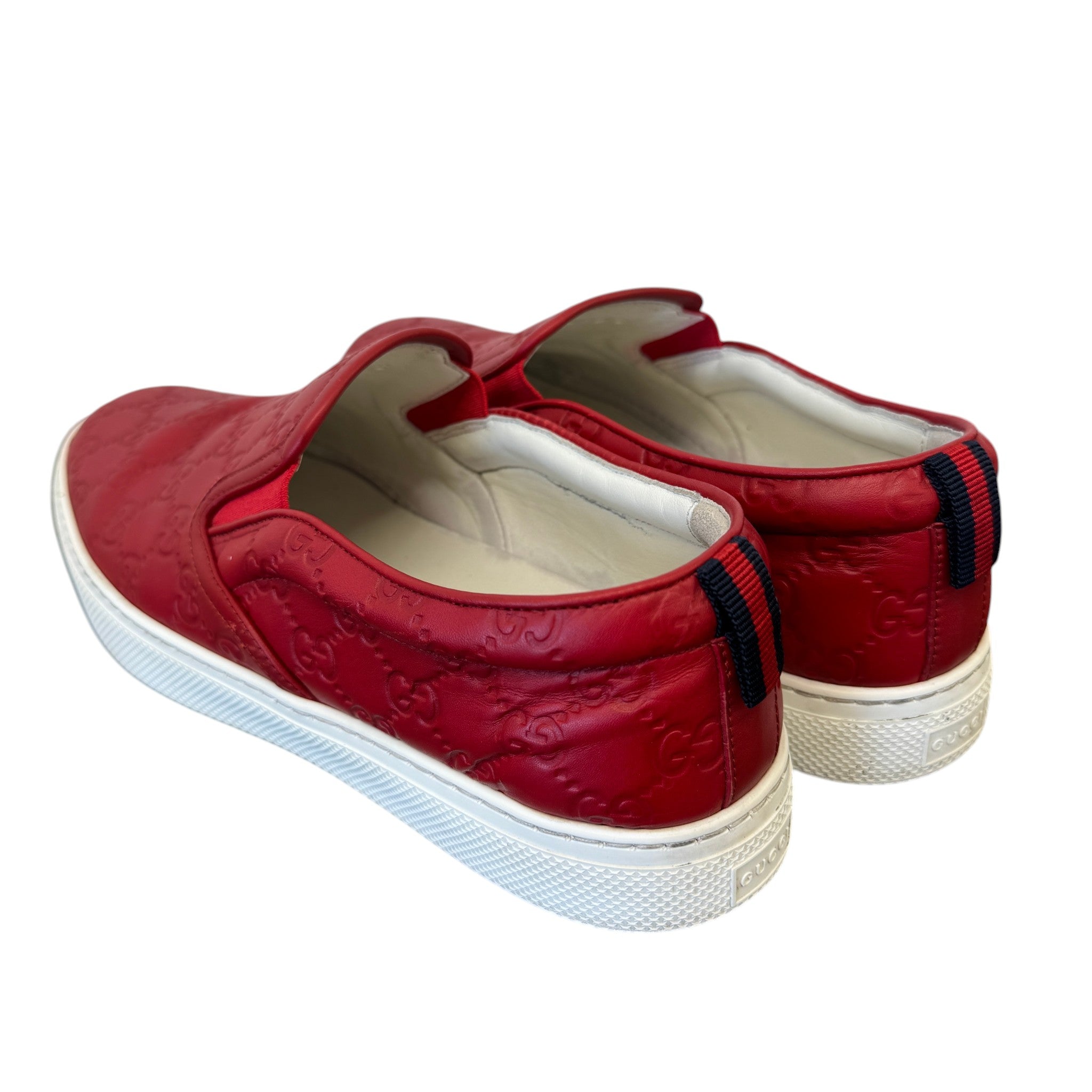 Men's Gg Supreme Loafers Red Size EU 43 / UK 9