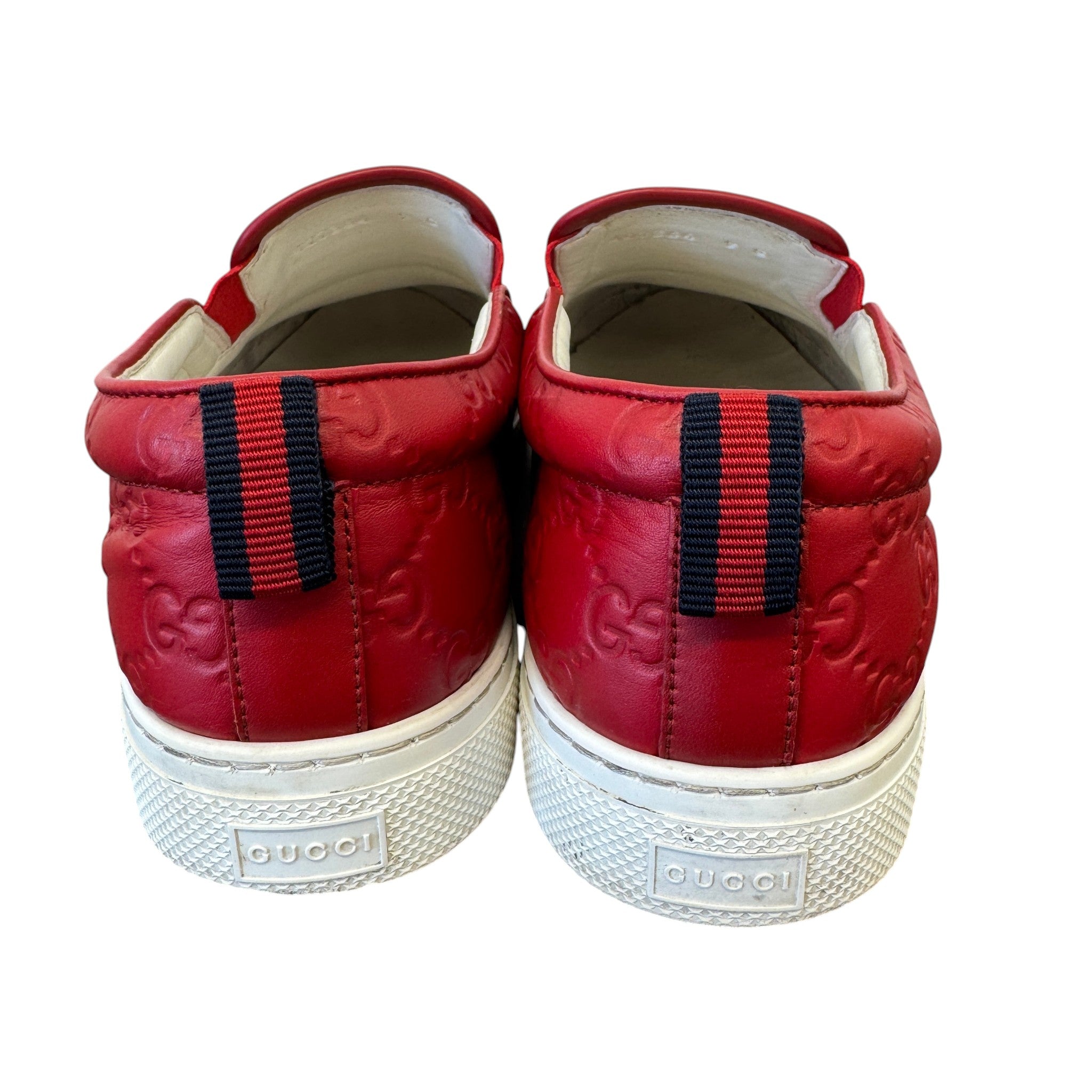 Men's Gg Supreme Loafers Red Size EU 43 / UK 9