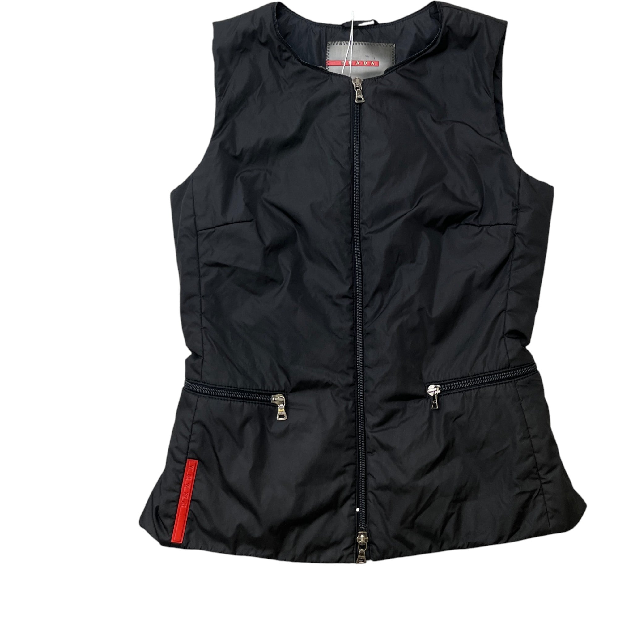 Women's Tab Logo Gilet Black Size S