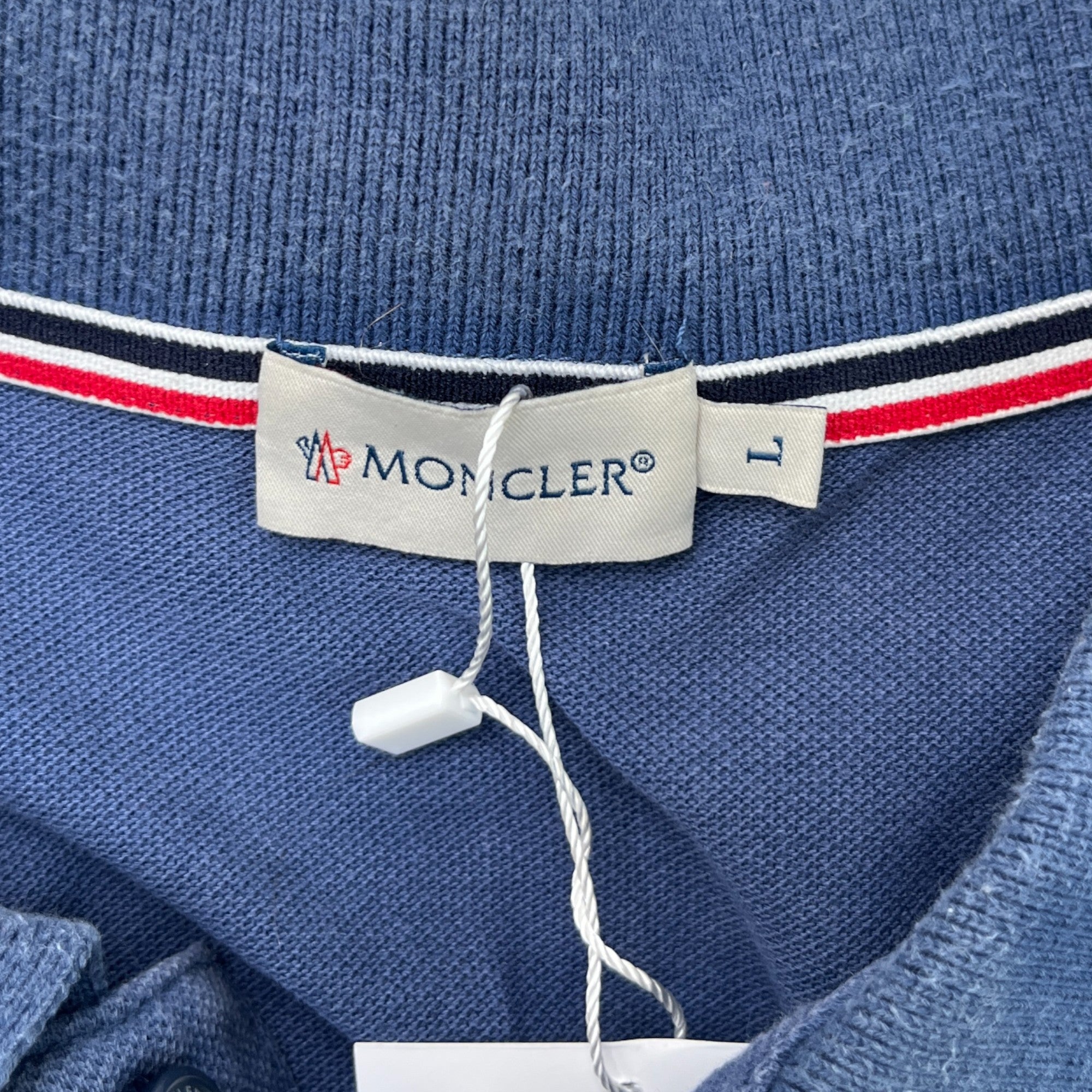 Men's Manica Corta Polo Shirt Blue Size L