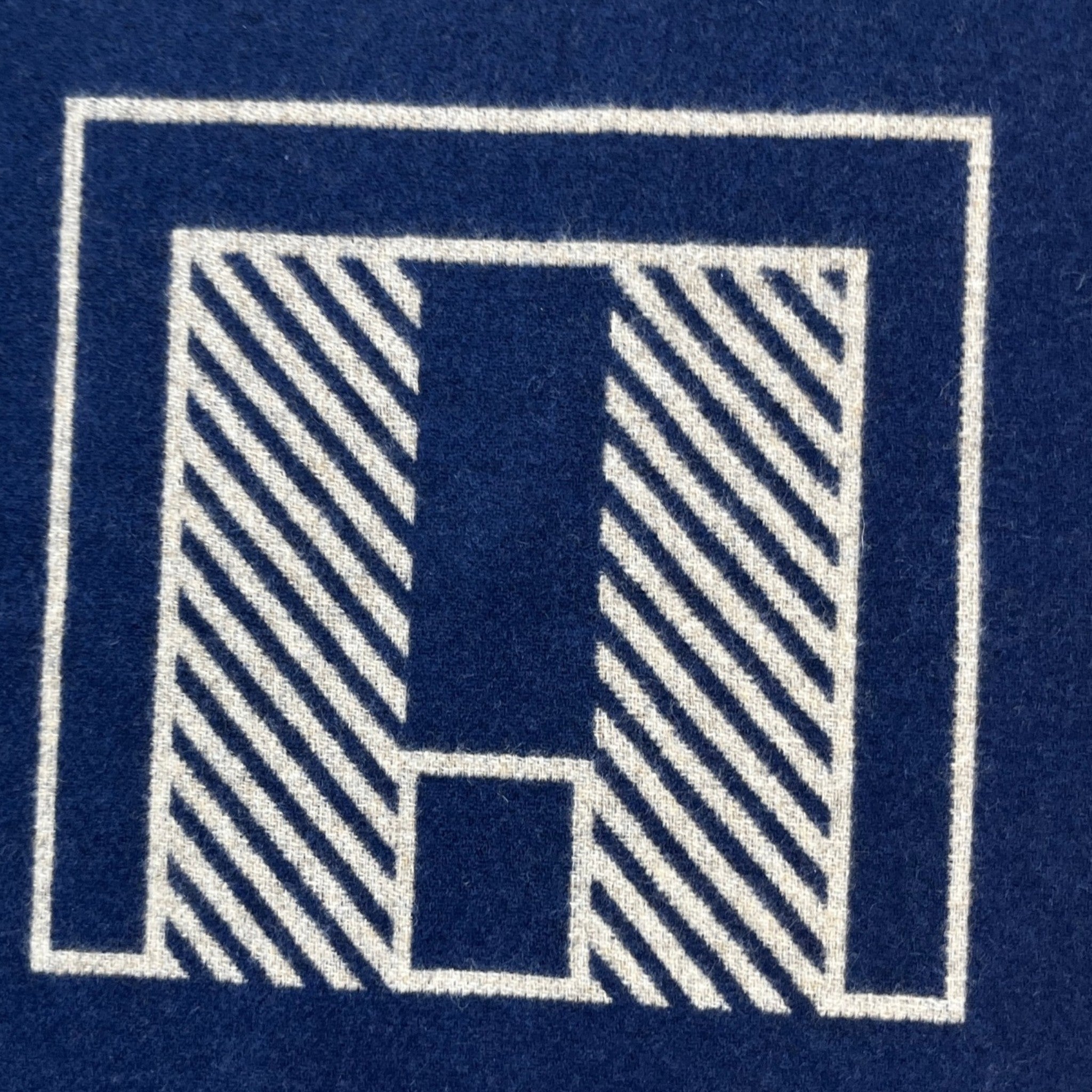 Men's Casaque Lettres Au Carre Scarf Blue