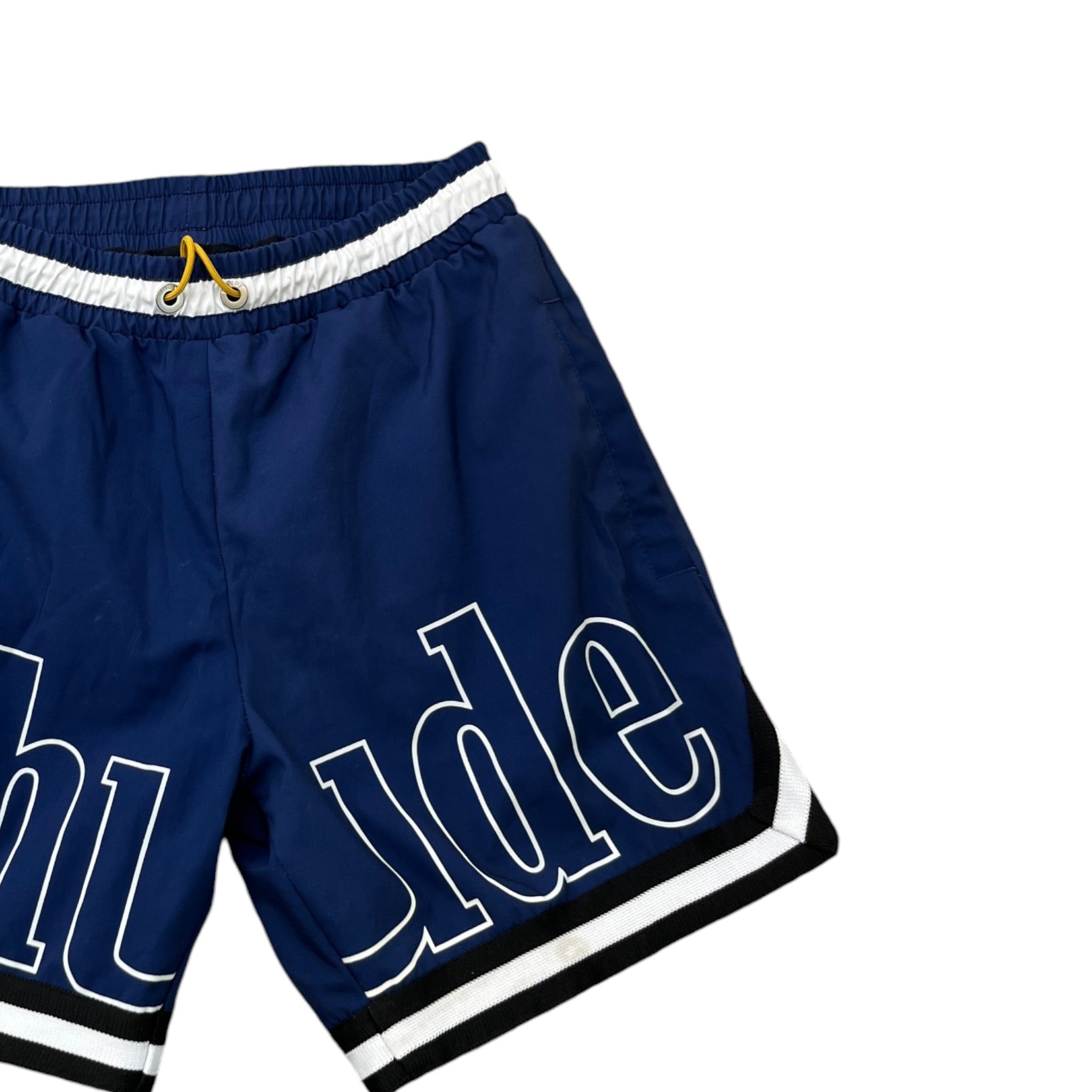 Men's Logo Print Swim Shorts Navy Size S