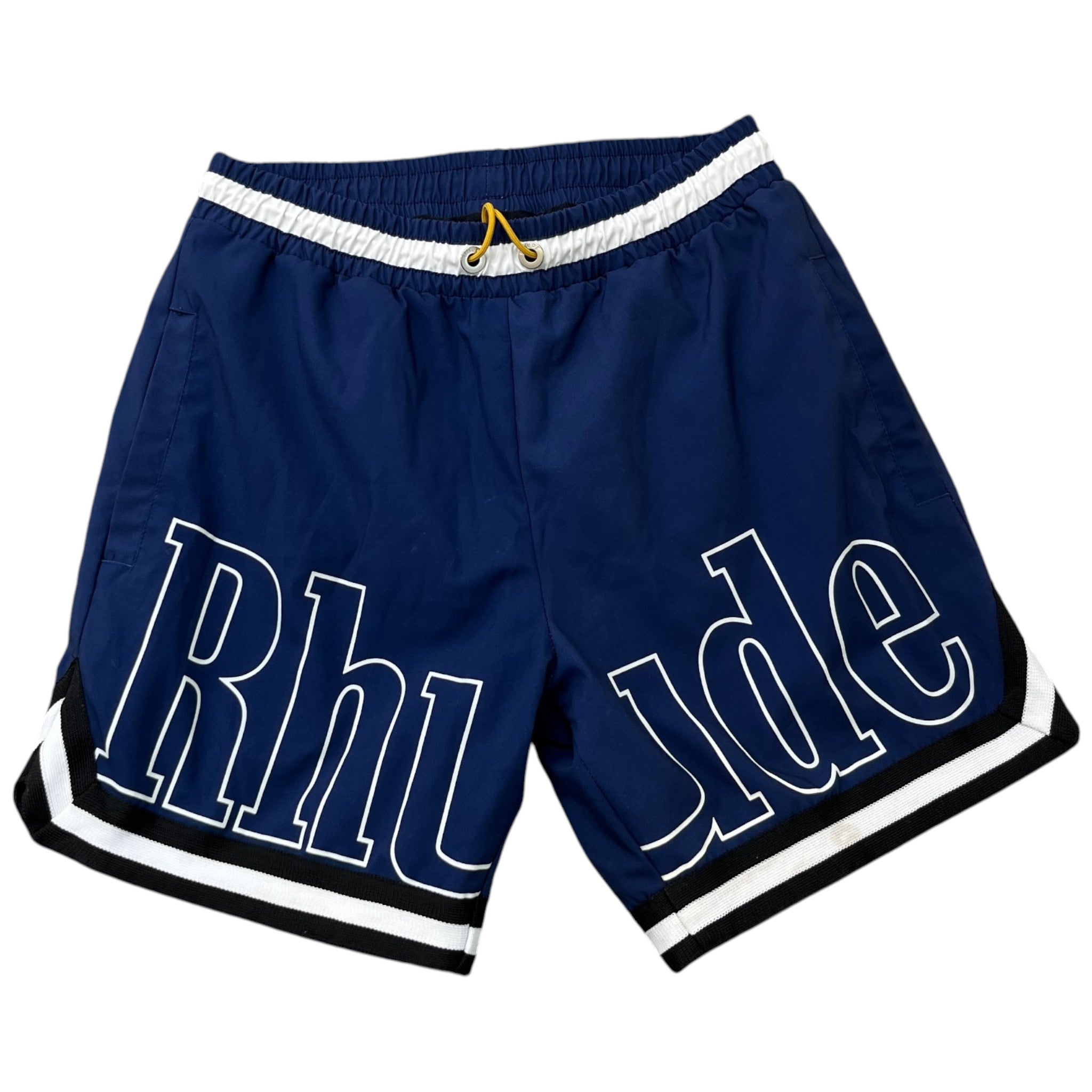 Men's Logo Print Swim Shorts Navy Size S