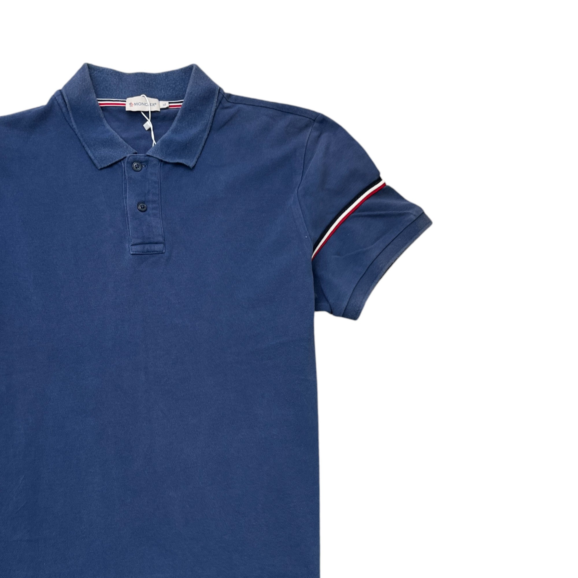Men's Manica Corta Polo Shirt Blue Size L