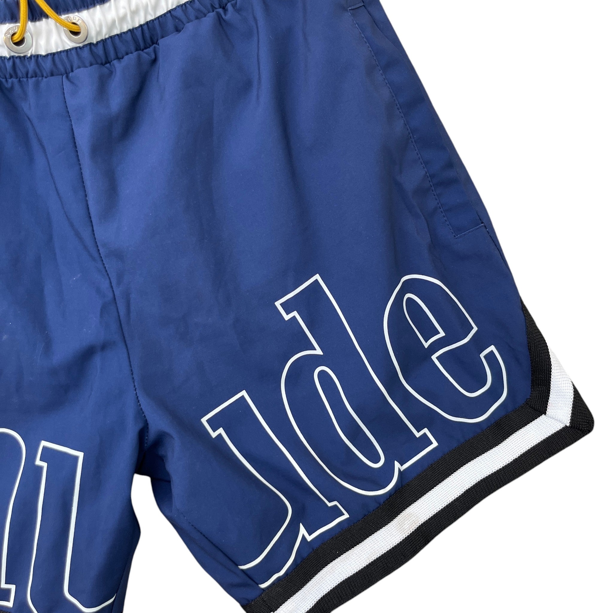 Men's Logo Print Swim Shorts Navy Size S