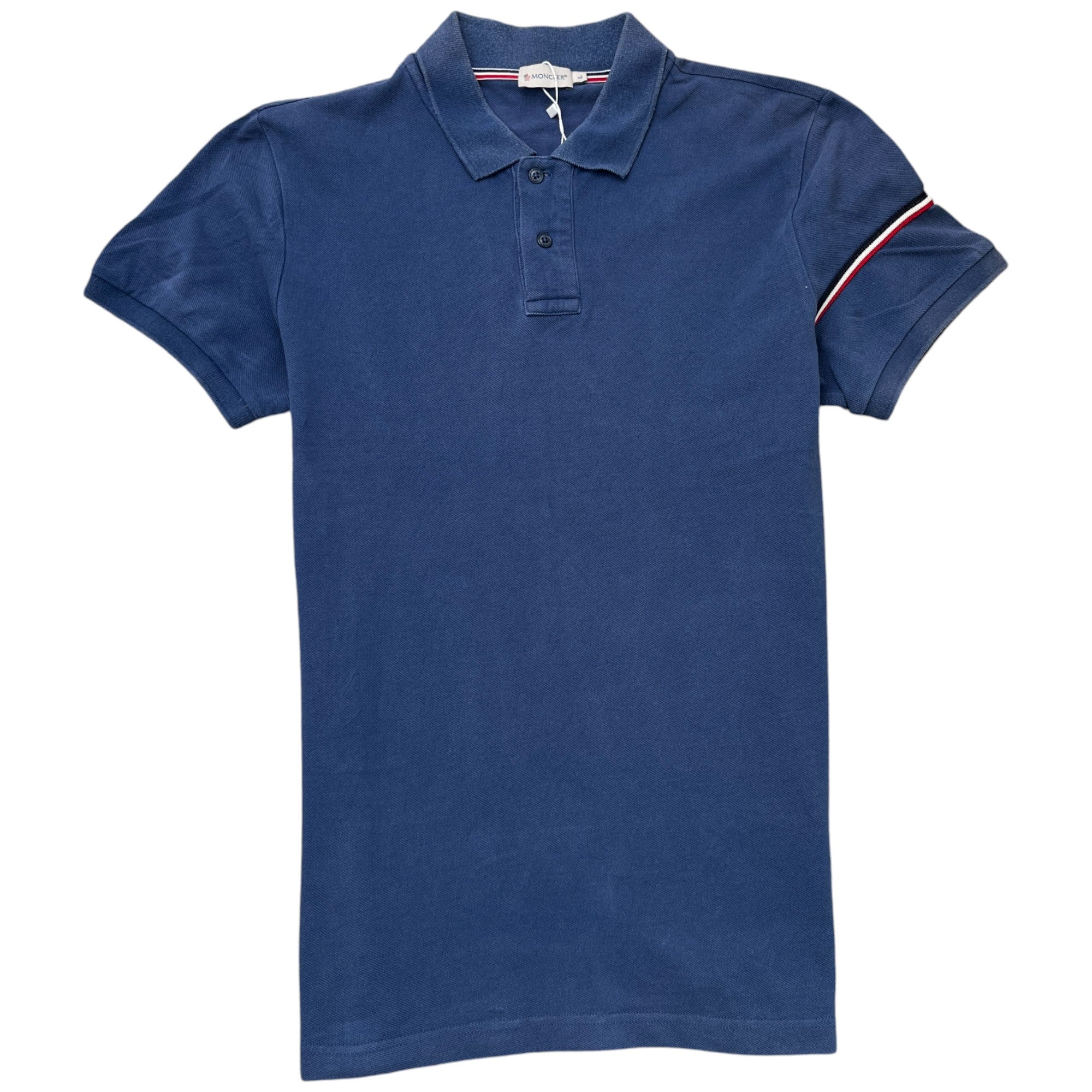 Men's Manica Corta Polo Shirt Blue Size L