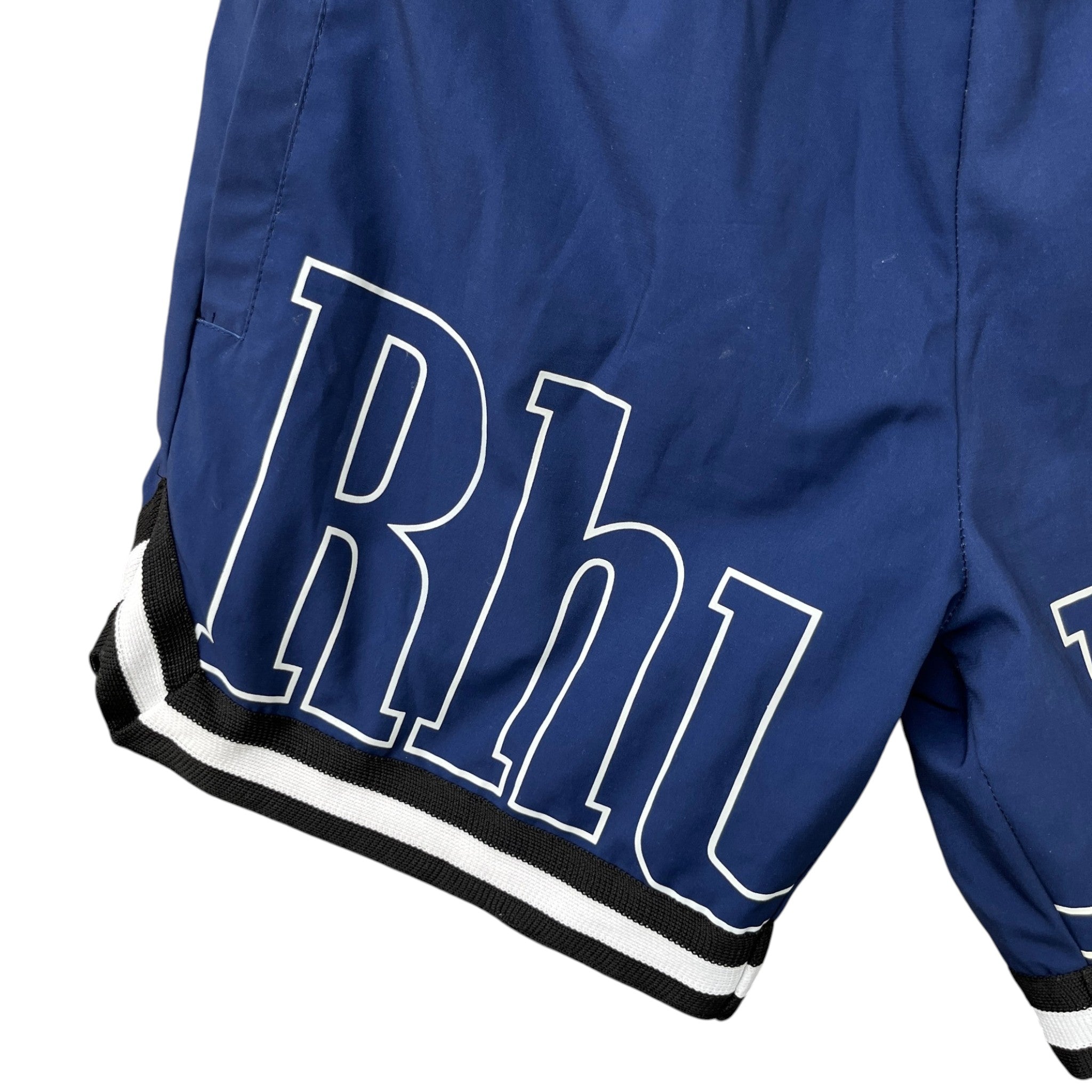 Men's Logo Print Swim Shorts Navy Size S