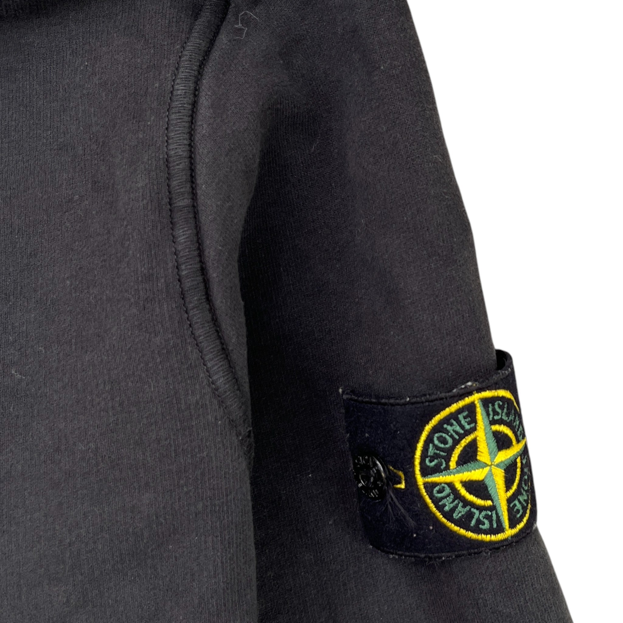 Men's Applique Logo Hoodie Black Size M