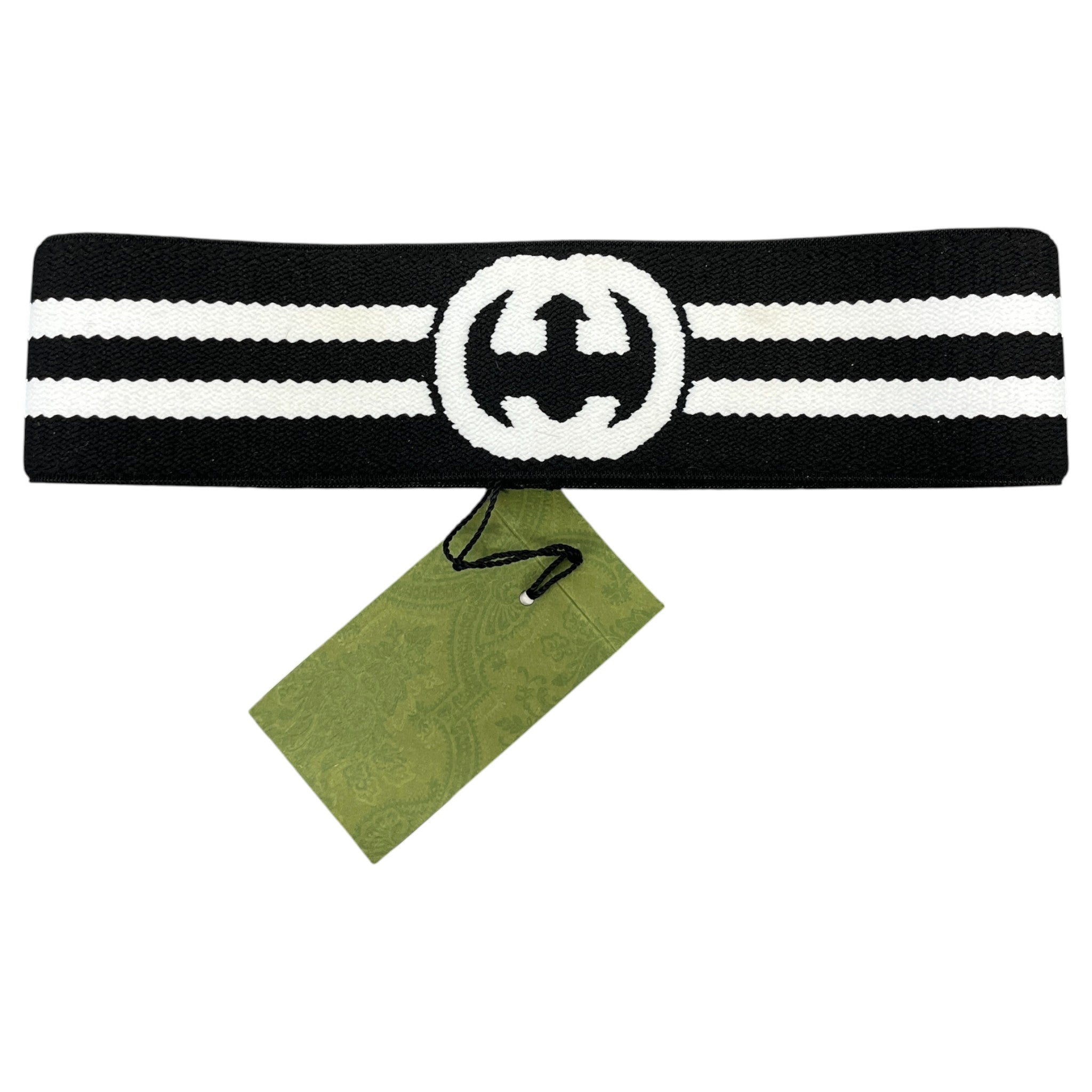 Women's Interlocking G Head Band Black Size M