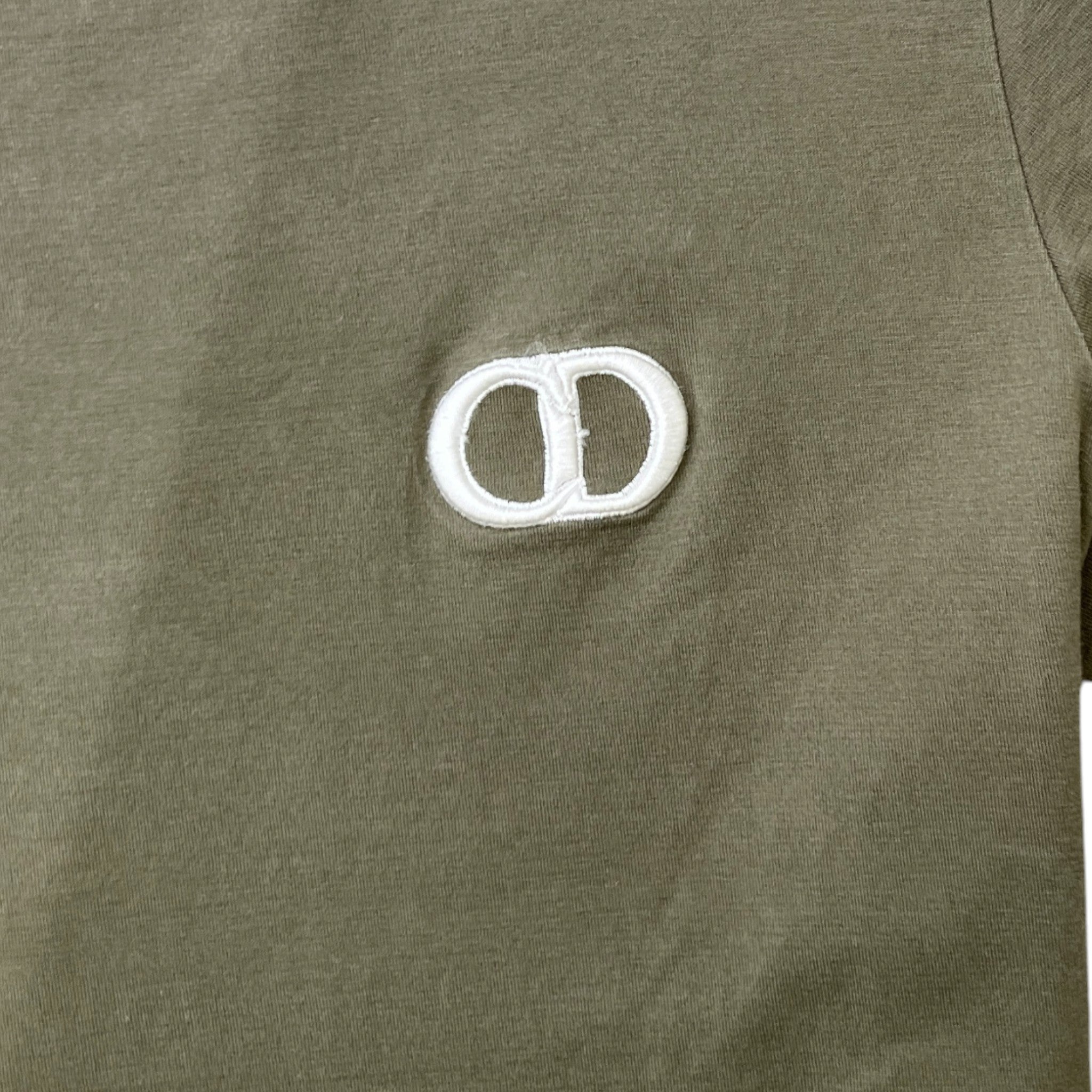 Men's Cd Embroidered Icon T-Shirt Khaki Size XL