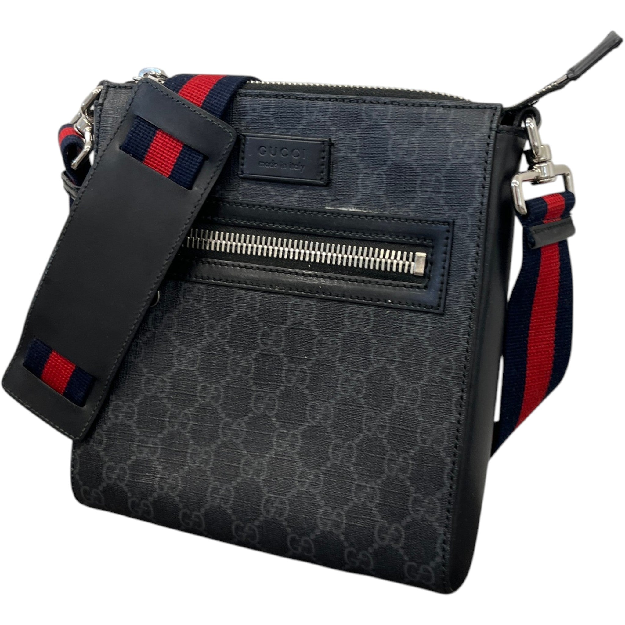 Men's Gg Supreme Messenger Bag Grey