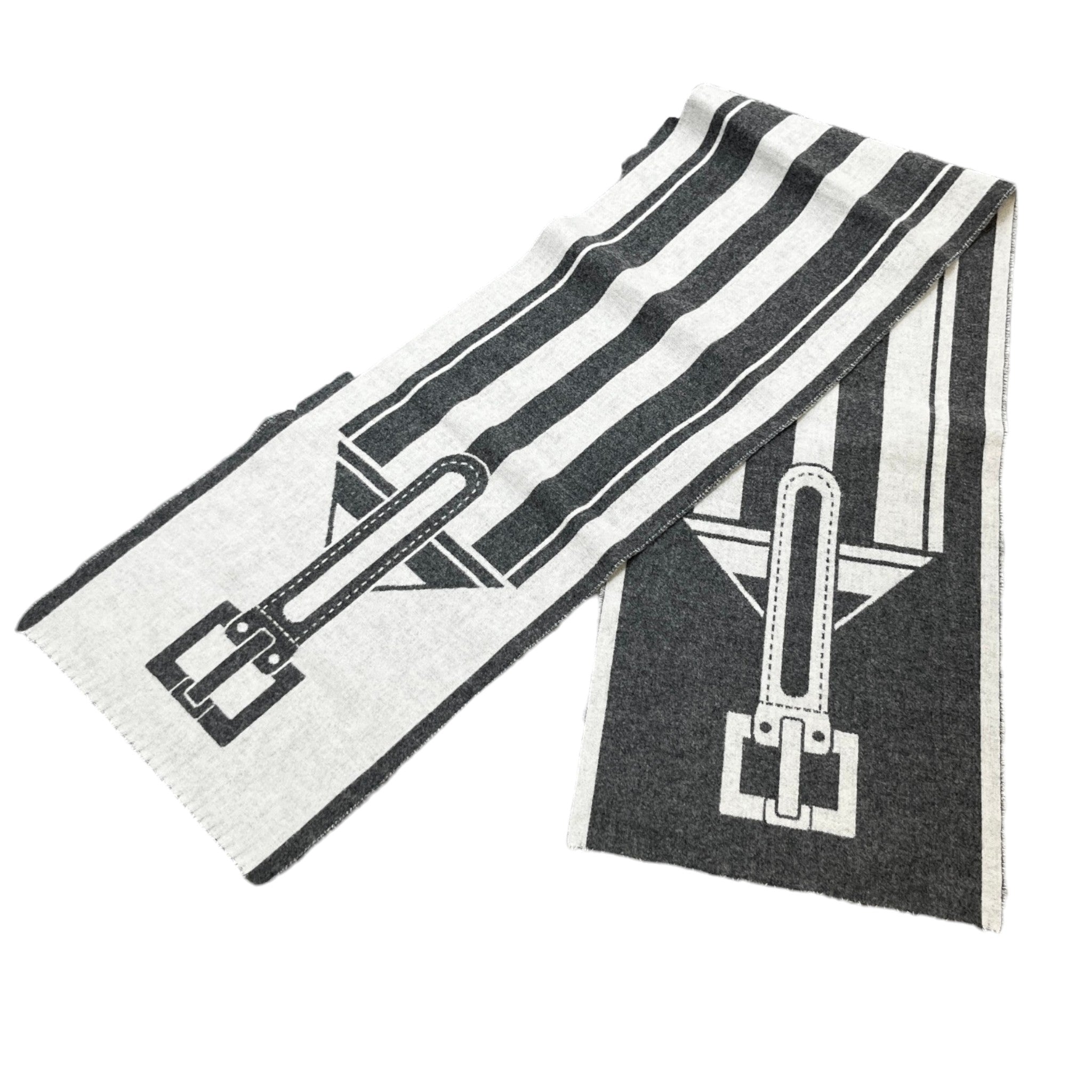 Men's Petite Casaque Coaching Scarf Grey
