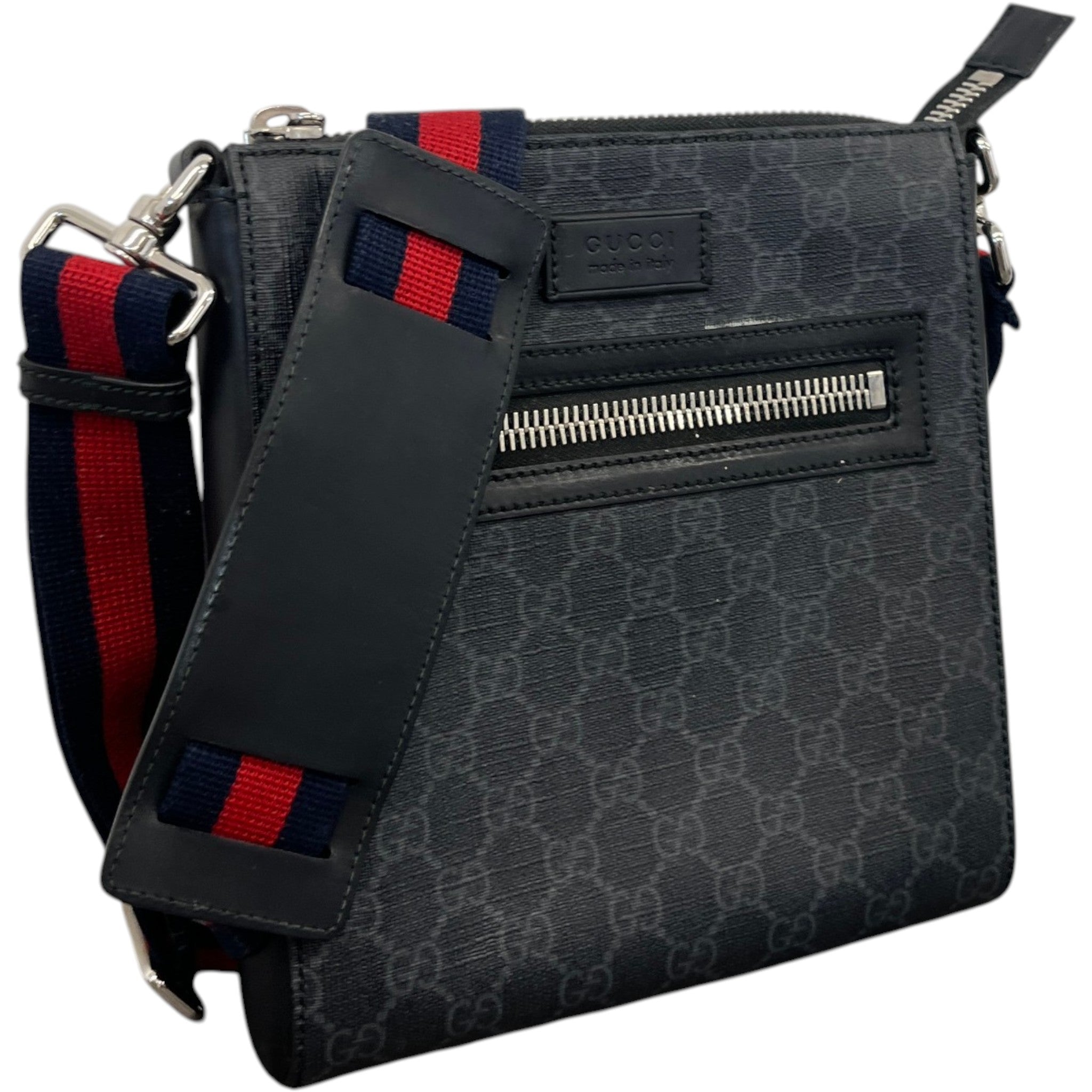 Men's Gg Supreme Messenger Bag Grey