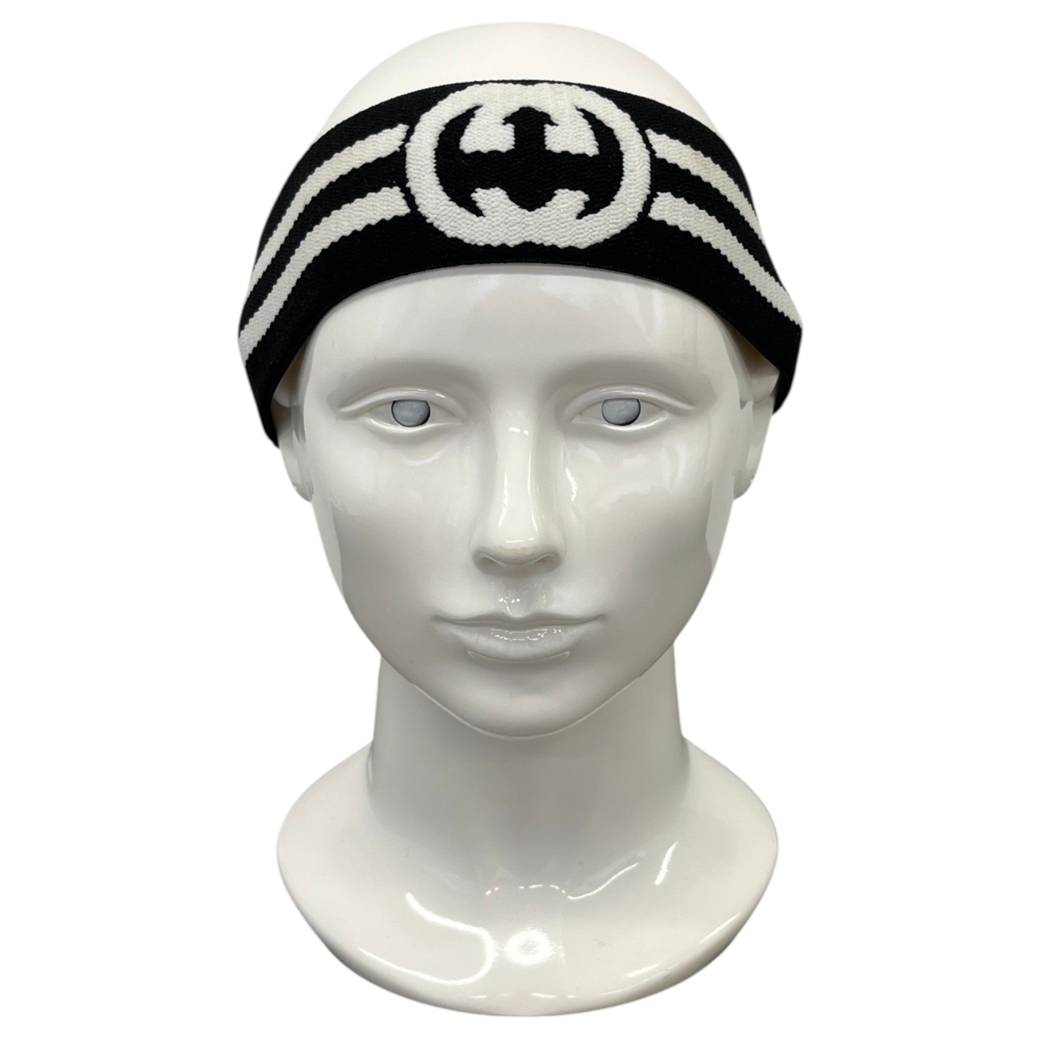 Women's Interlocking G Head Band Black Size M