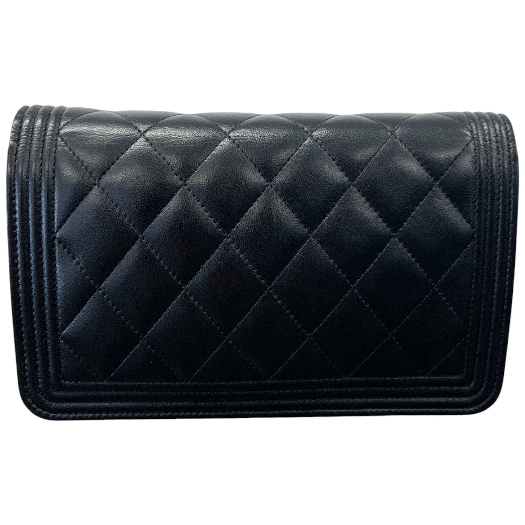 Women's Boy Wallet On Chain Bag Black